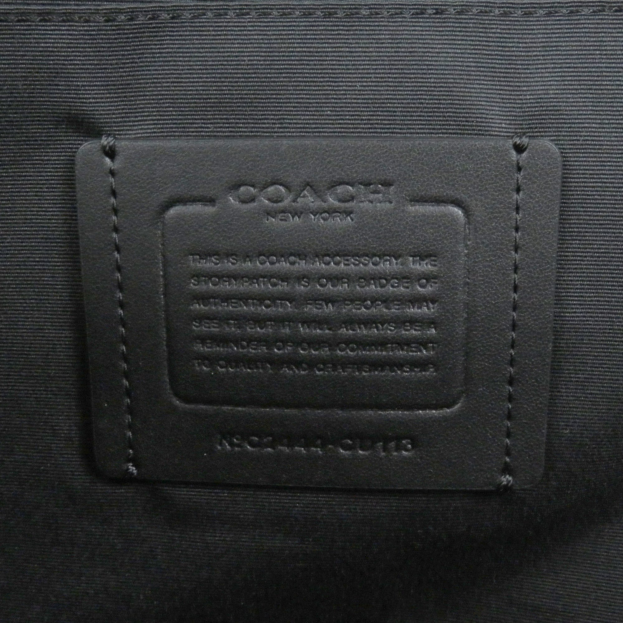 Coach Black Leather Clutch Bag (Pre-Owned)