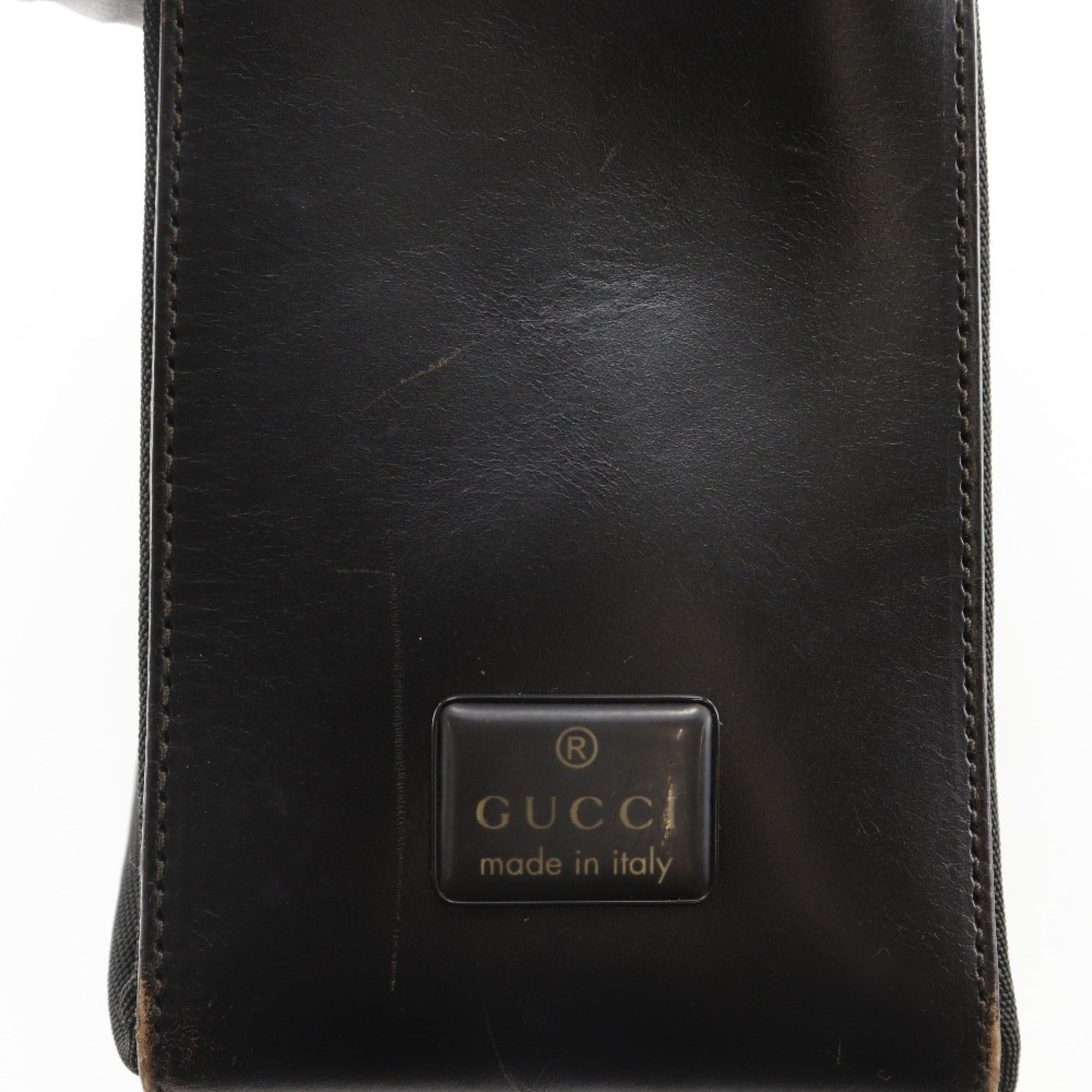 Gucci Black Nylon Canvas Shoulder Bag (Pre-Owned)