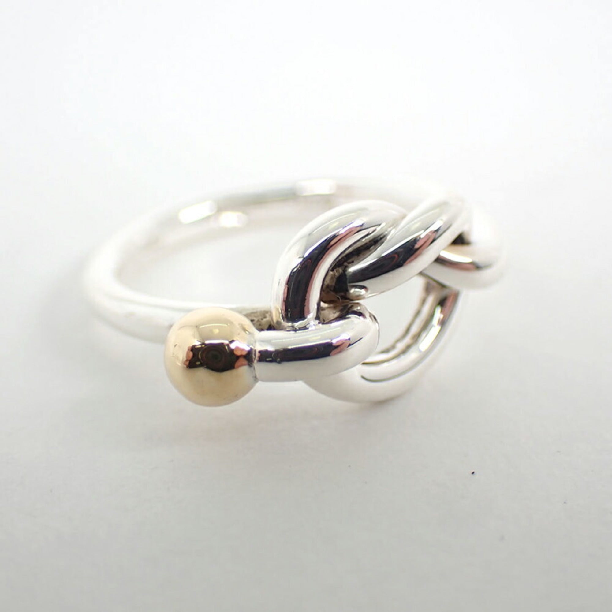 Tiffany Yellow Gold (18K) Sterling Silver 925 Band Ring (Pre-Owned)