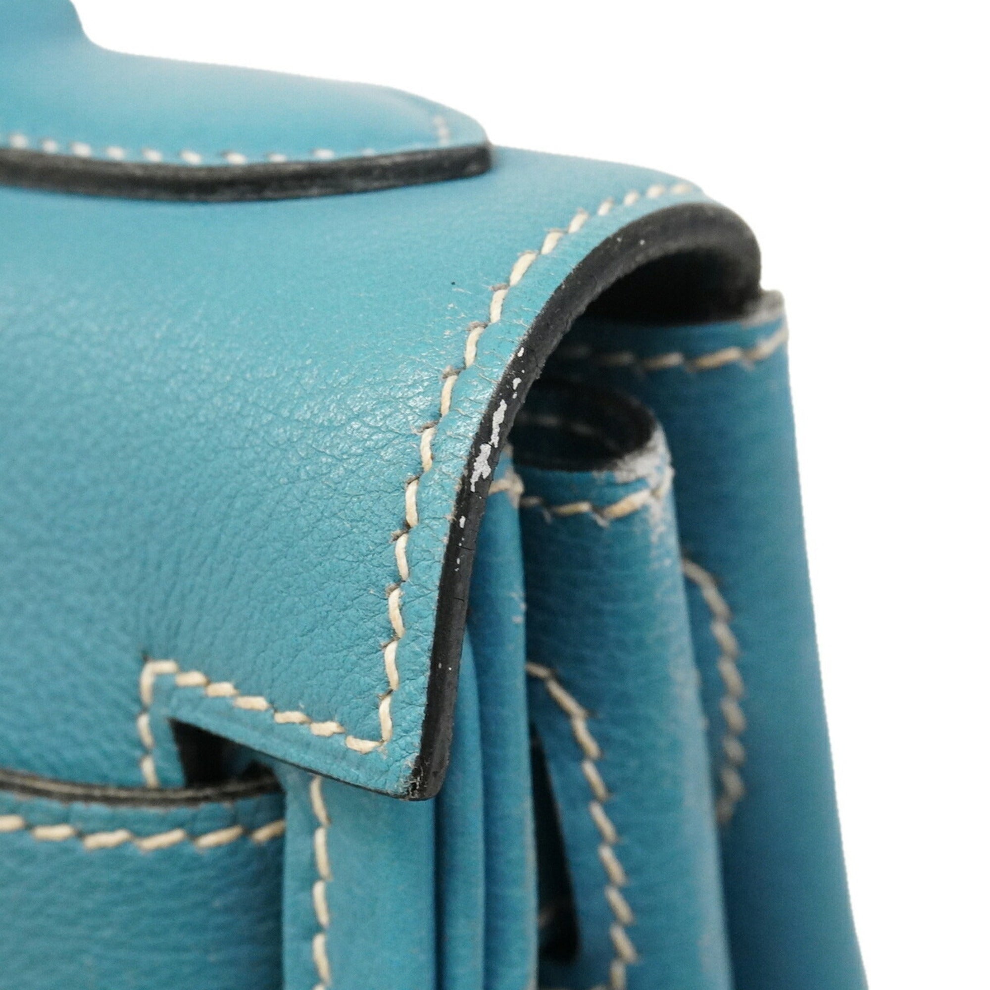 Hermes Blue Jean Ardennes Leather Backpack (Pre-Owned)