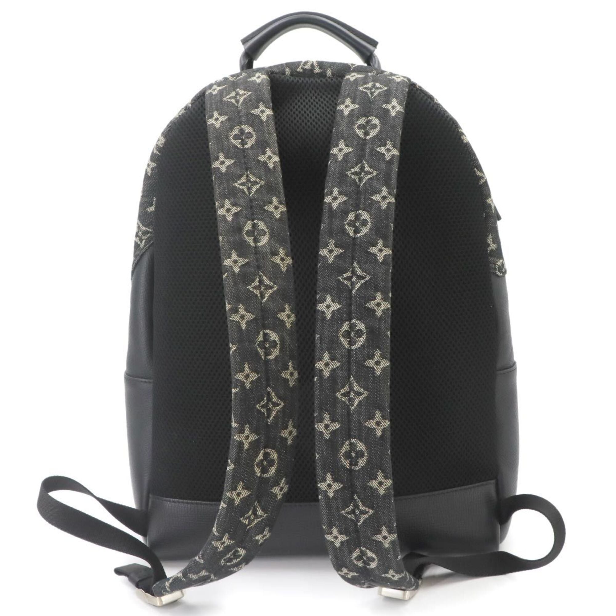 Louis Vuitton Monogram Denim Noir Monogram Denim Leather Backpack (Pre-Owned)