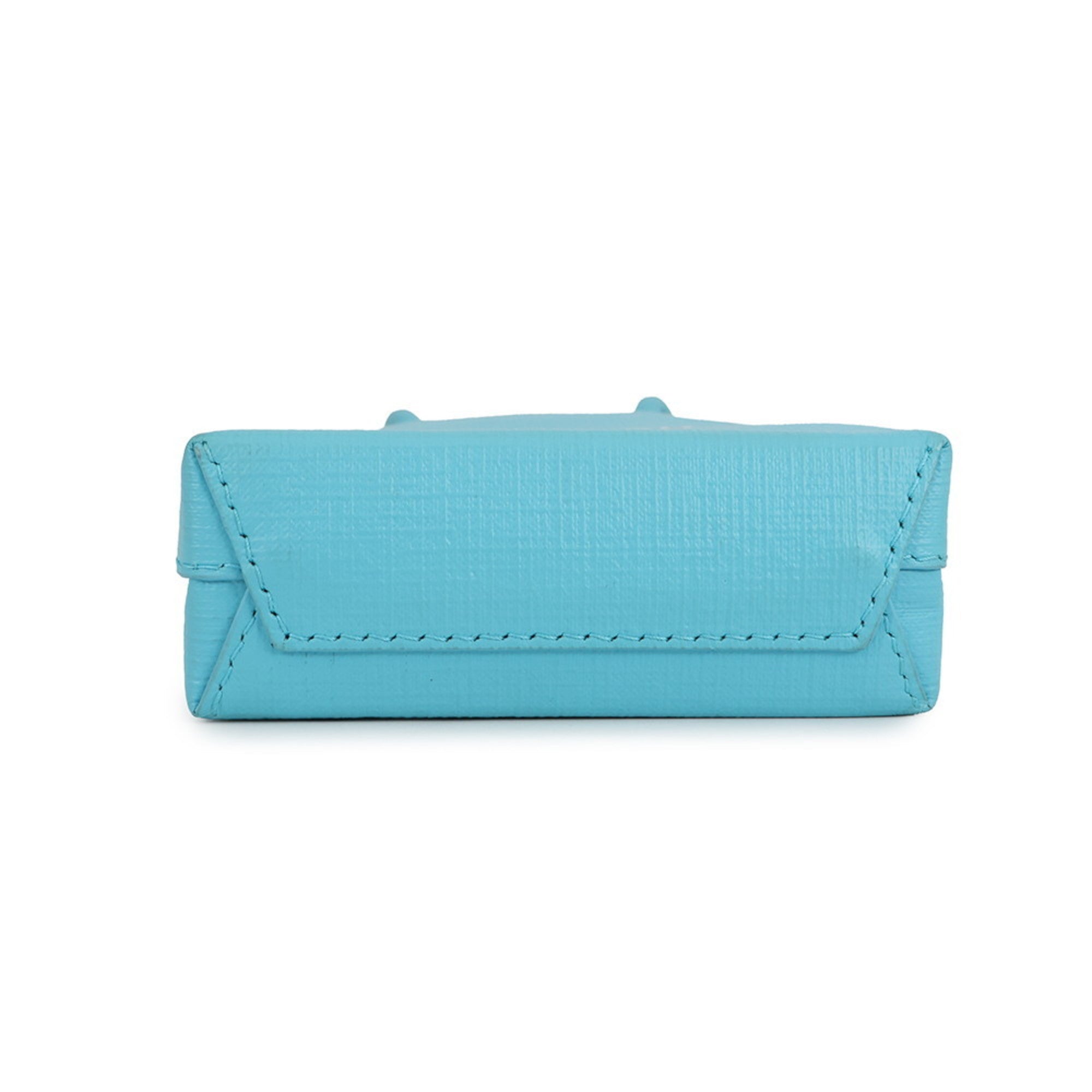 Balenciaga Light Blue Leather Handbag Shoulder Bag (Pre-Owned)