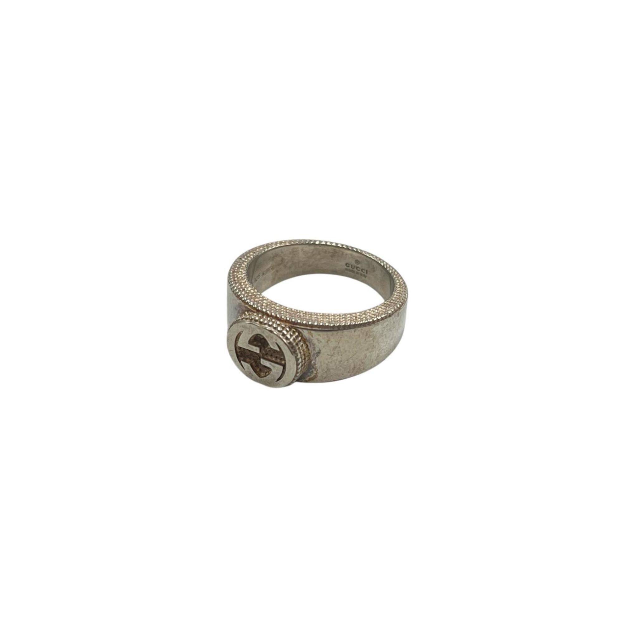 Gucci Silver Silver 925 Band Ring (Pre-Owned)