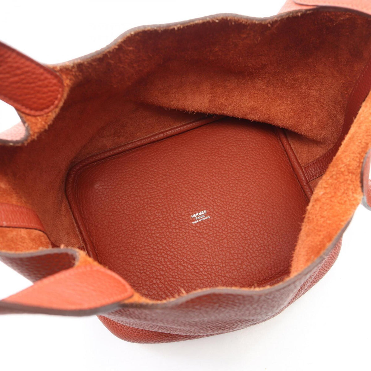 Hermes Brown Taurillon Clemence Leather Handbag (Pre-Owned)