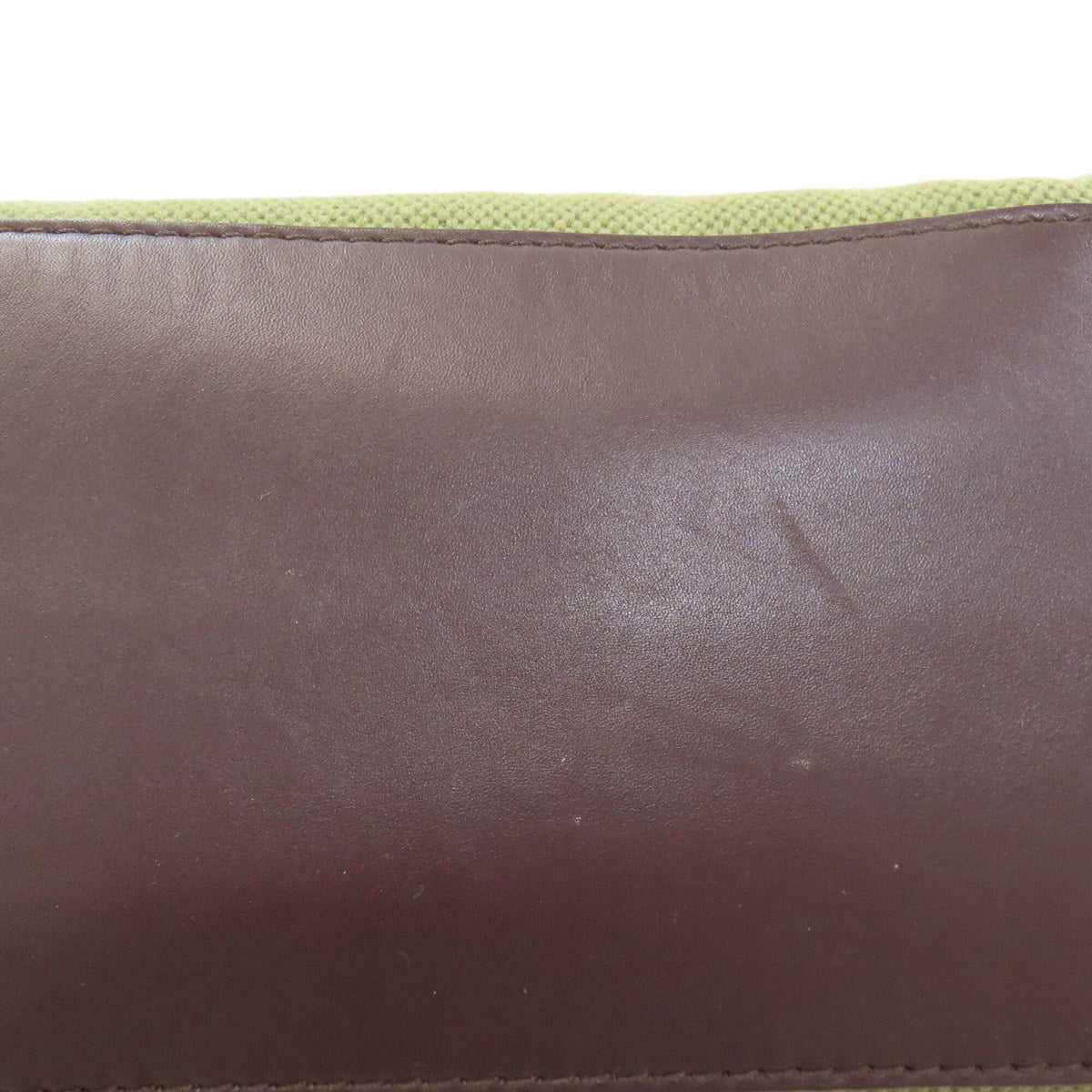 Celine Brown Khaki Canvas Leather Handbag (Pre-Owned)