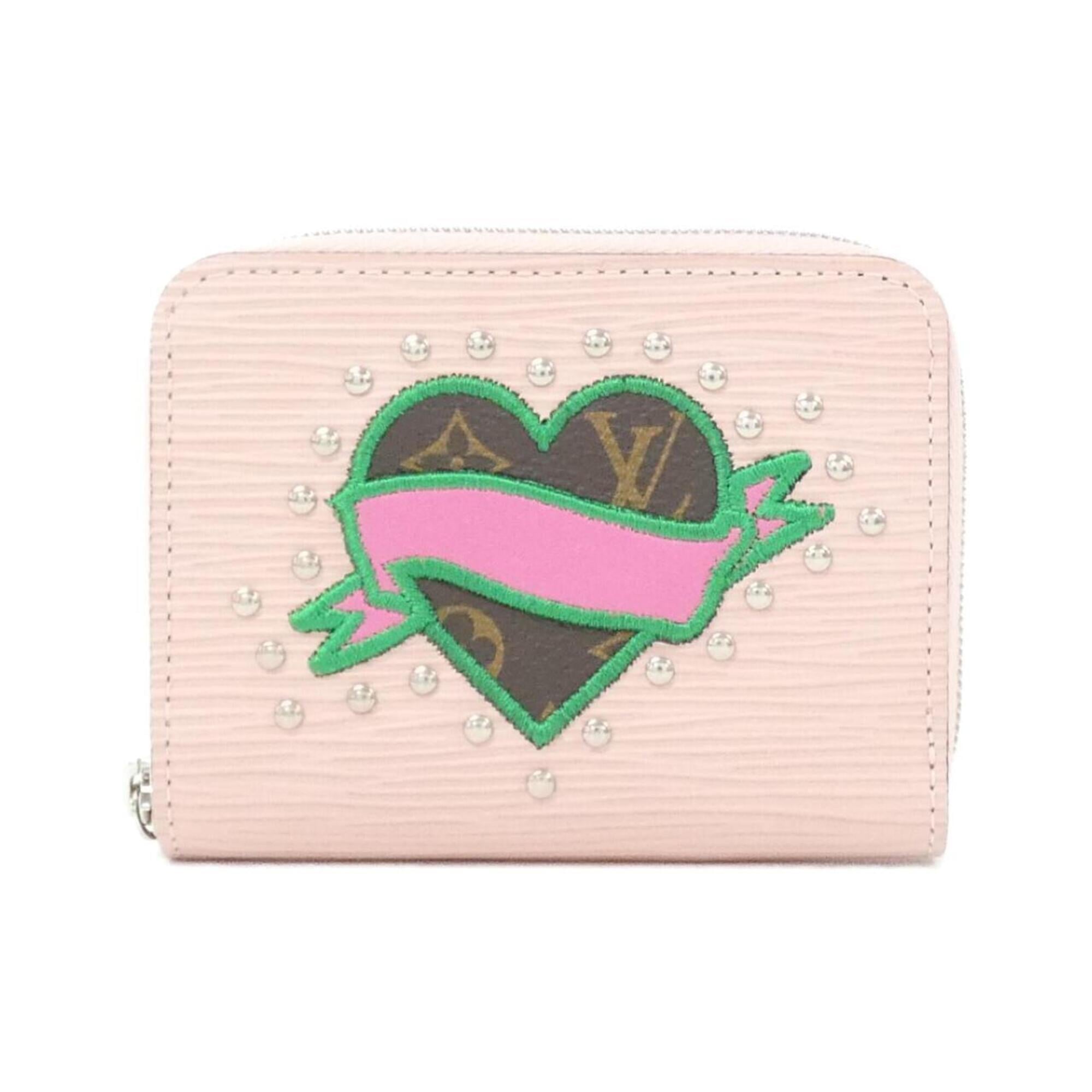 Louis Vuitton Pink Rose Ballerine Rose Leather Long Wallet (Bi-Fold) (Pre-Owned)