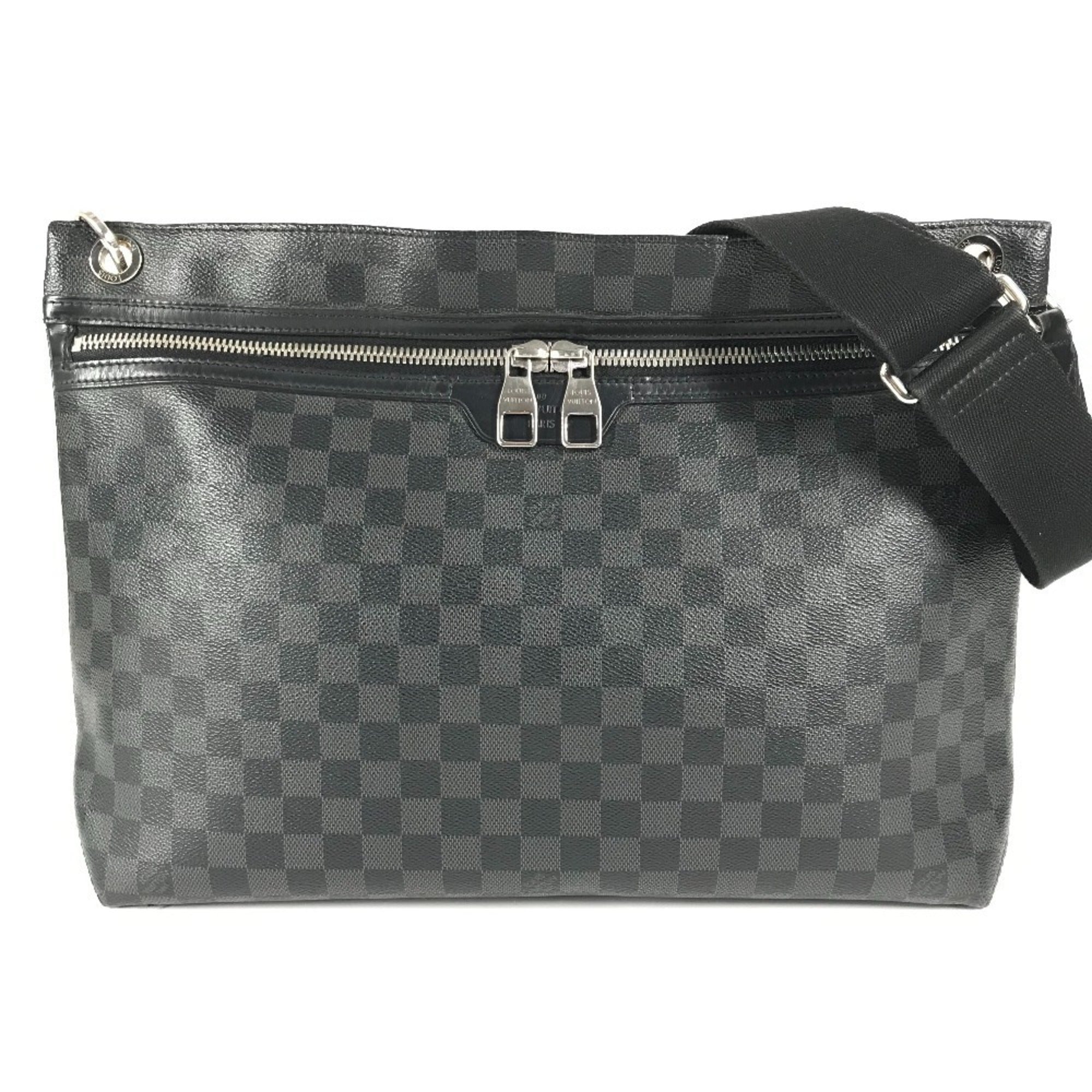 Louis Vuitton Black Damier Graphite Shoulder Bag (Pre-Owned)