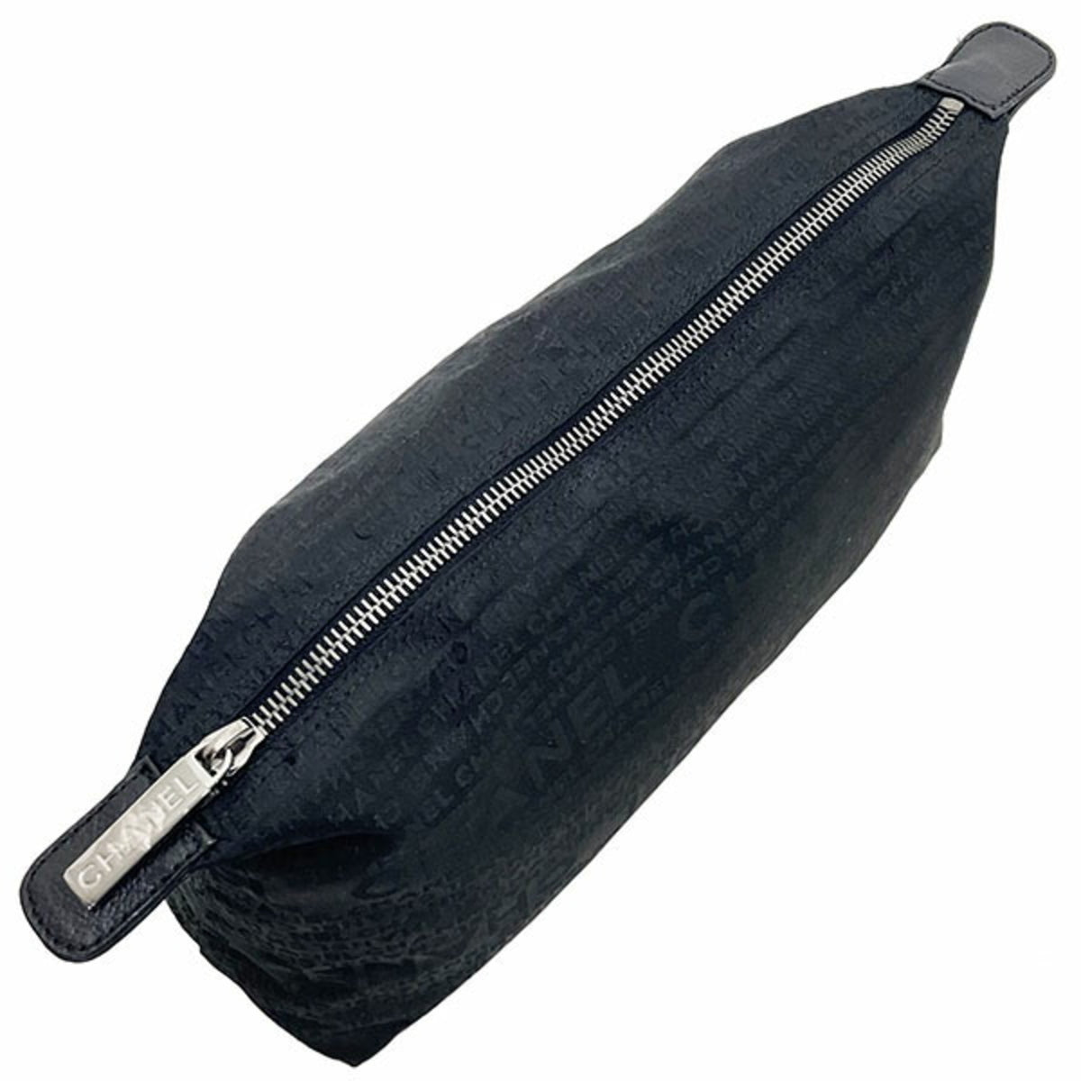 Chanel Black Fabric Pouch (Pre-Owned)