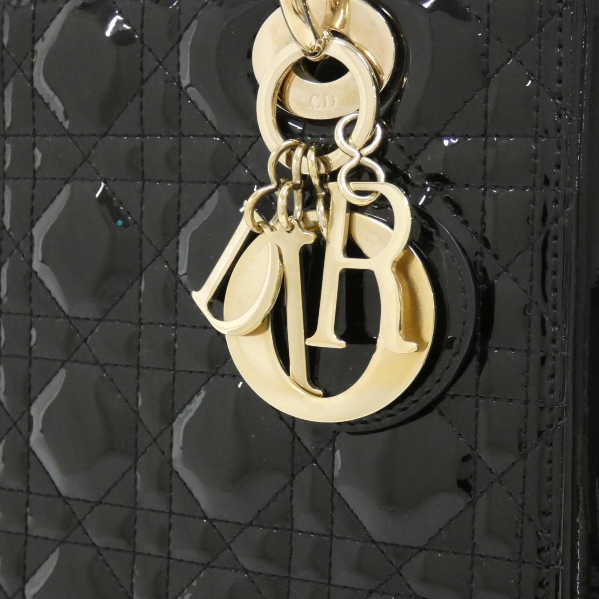 Christian Dior Black Leather Handbag (Pre-Owned)