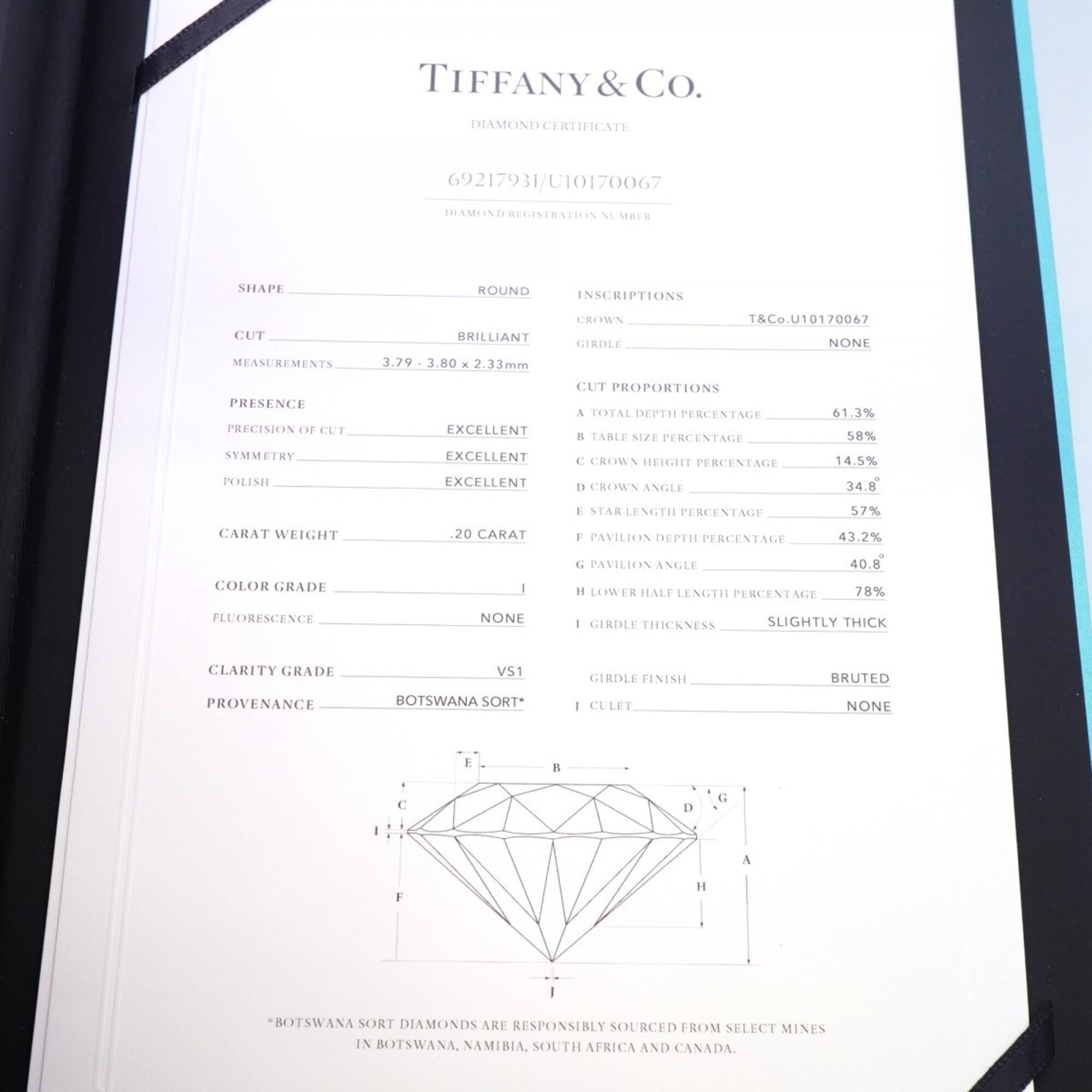 Tiffany Platinum 950 Band Ring (Pre-Owned)