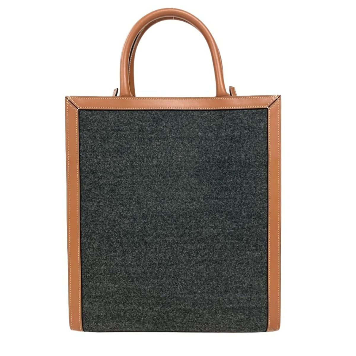 Celine Brown Cotton Leather Tote Bag (Pre-Owned)