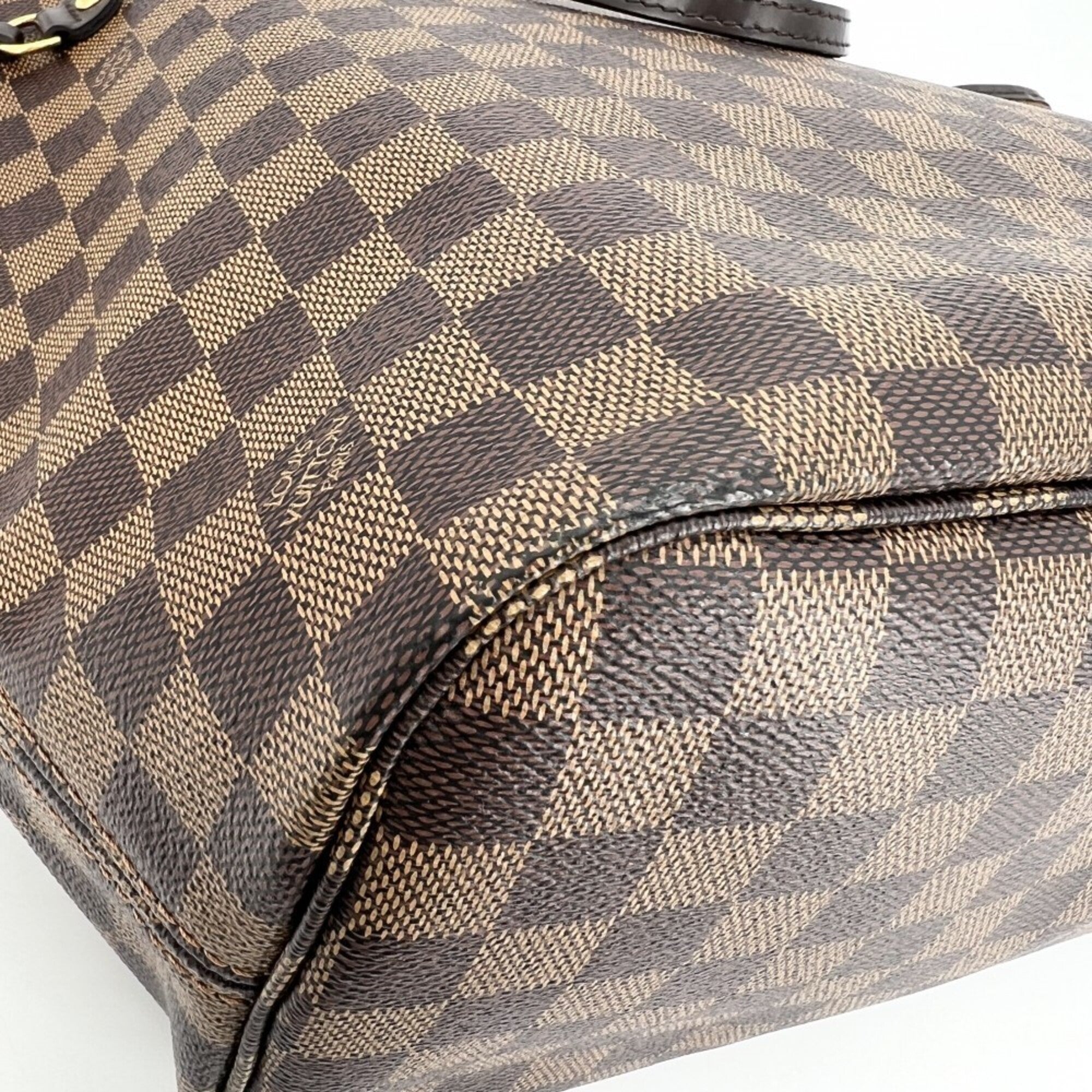 Louis Vuitton Brown Damier Canvas Damier Canvas Handbag Tote Bag (Pre-Owned)