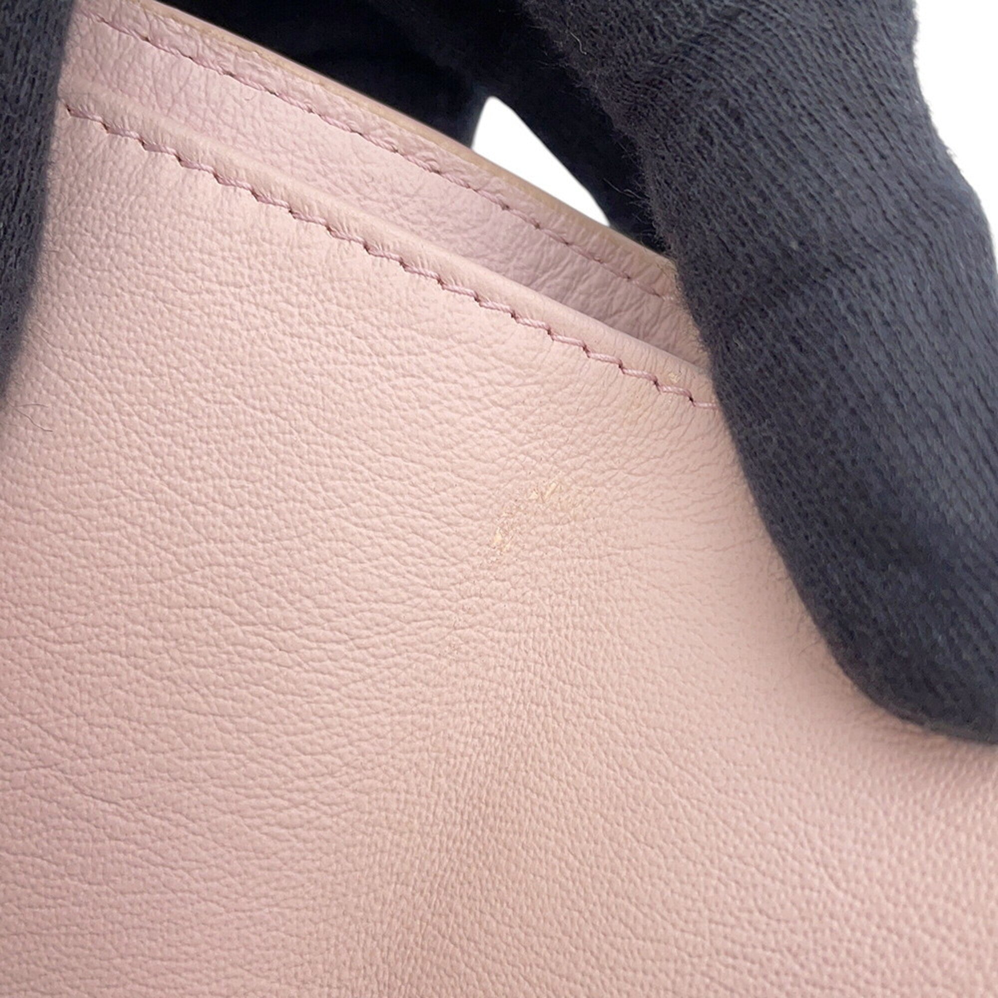 Balenciaga Pink Leather Wallet (Tri-Fold) (Pre-Owned)