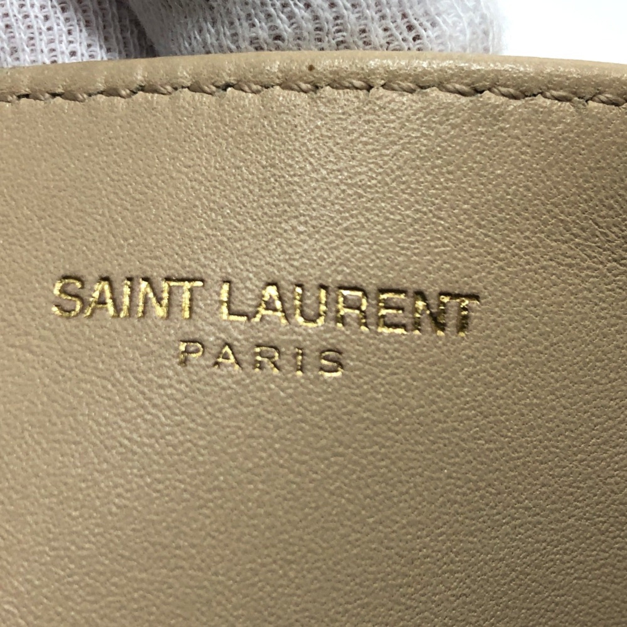 Saint Laurent Beige Leather Tote Bag (Pre-Owned)