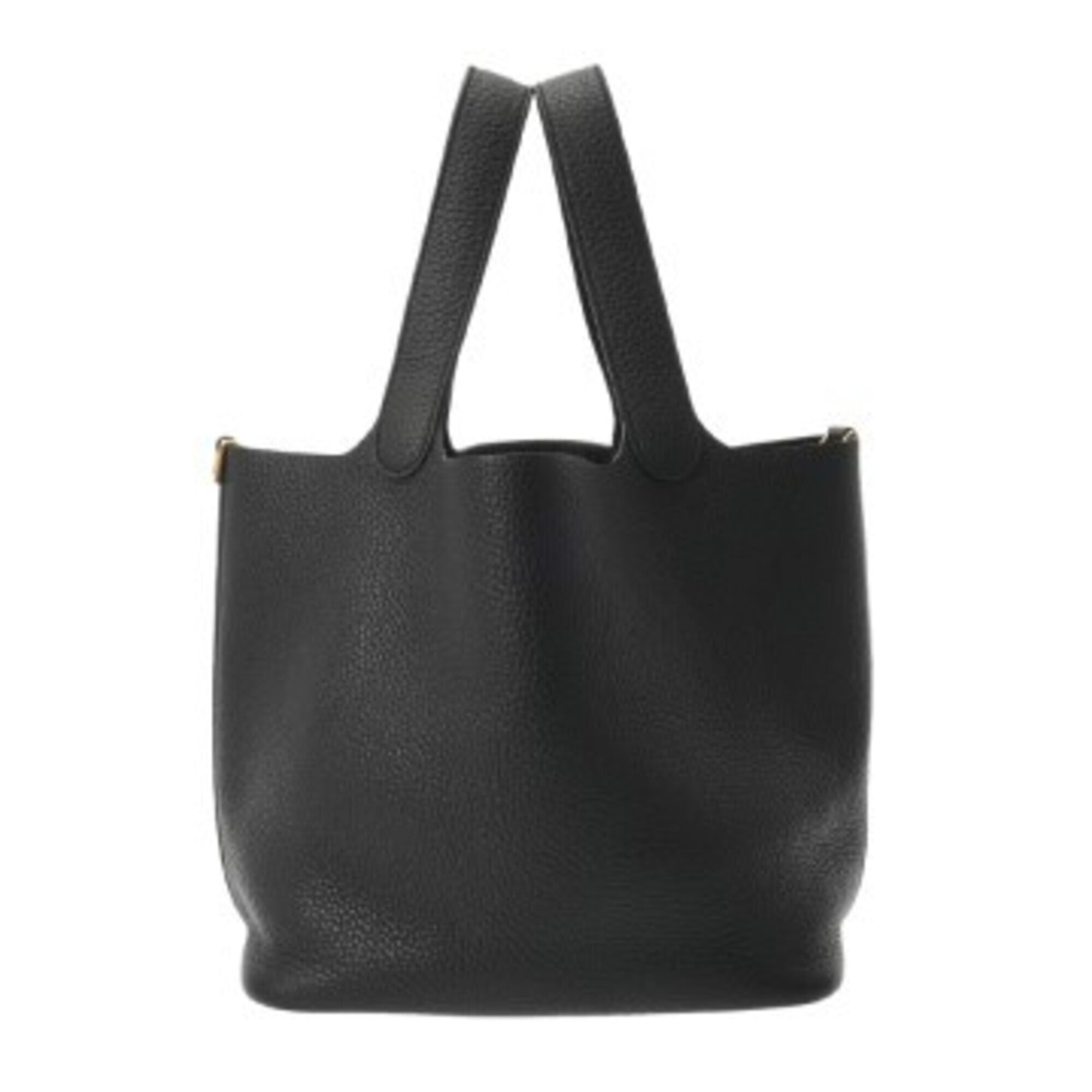 Hermes Black Taurillon Clemence Leather Handbag (Pre-Owned)