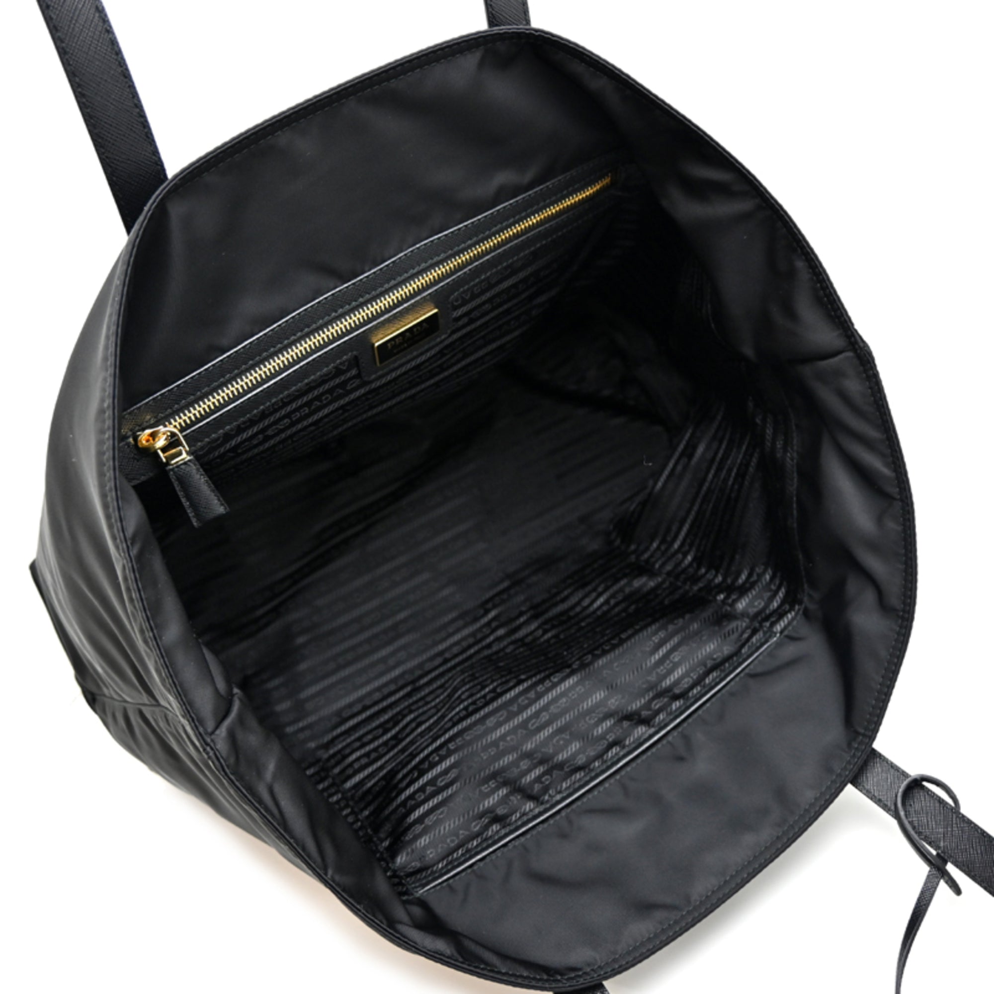 Prada Black Nero Nylon Tote Bag (Pre-Owned)