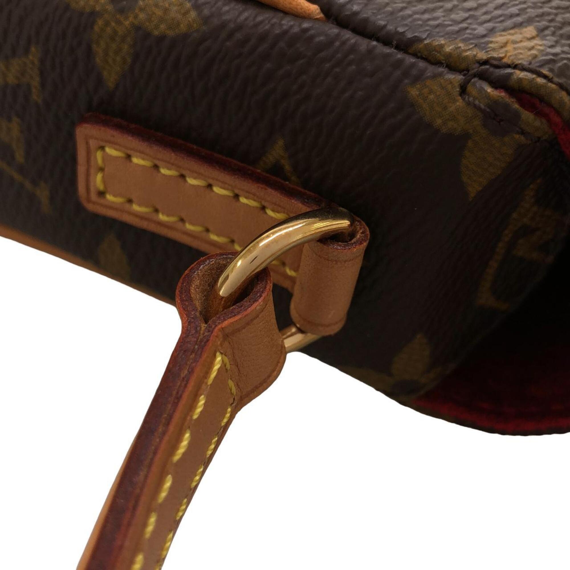 Louis Vuitton Marron Coated Canvas Shoulder Bag (Pre-Owned)