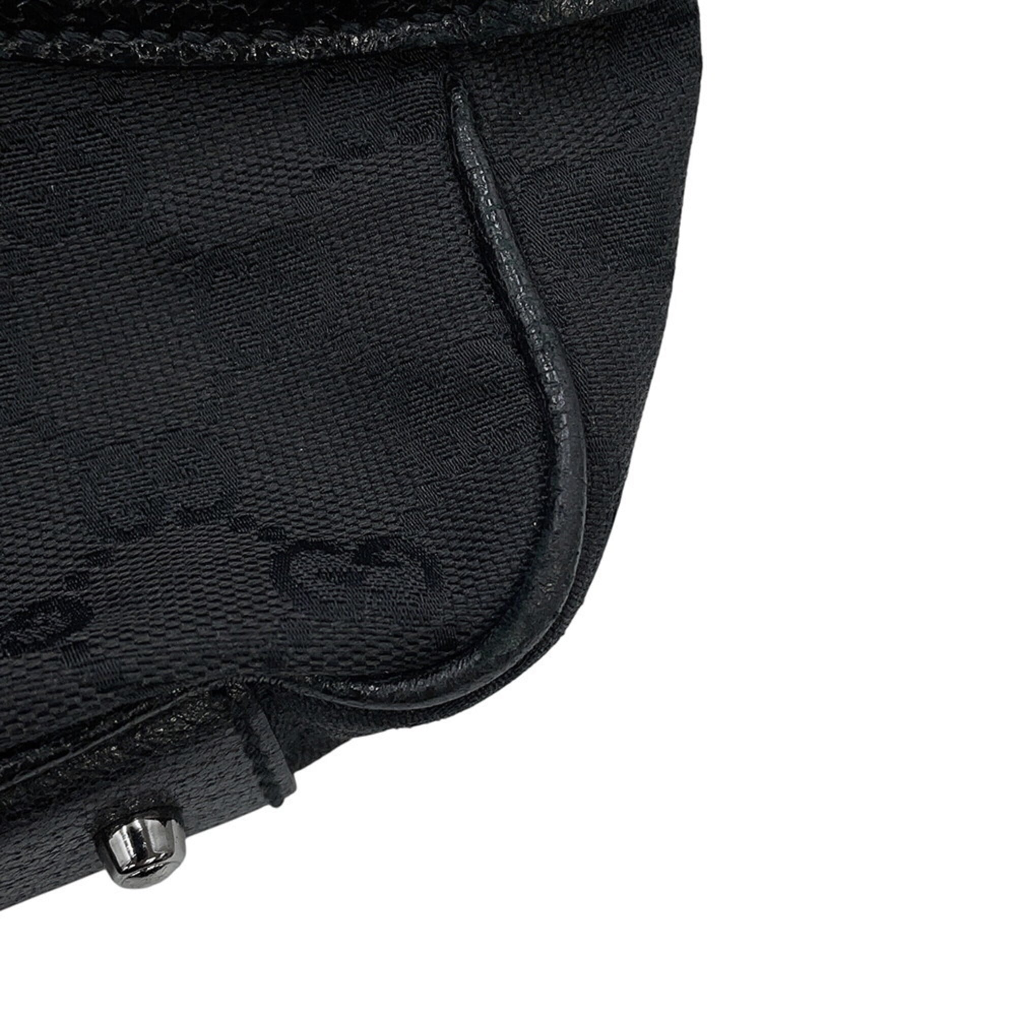 Gucci Black Gg Canvas Handbag Tote Bag (Pre-Owned)