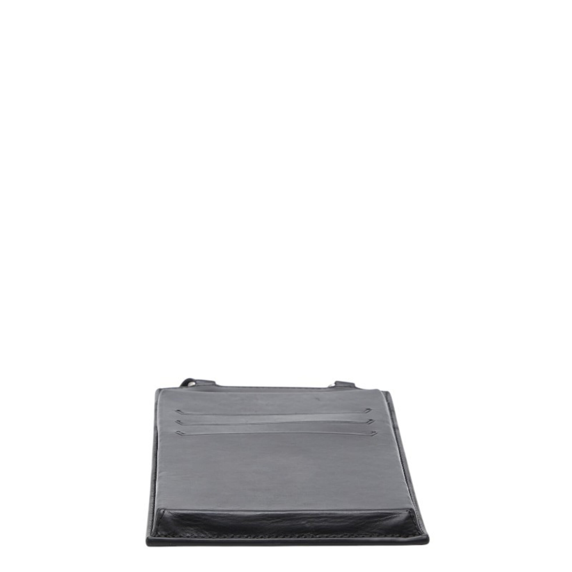 Bottega Veneta Black Blue Leather Phone Wallet (Pre-Owned)