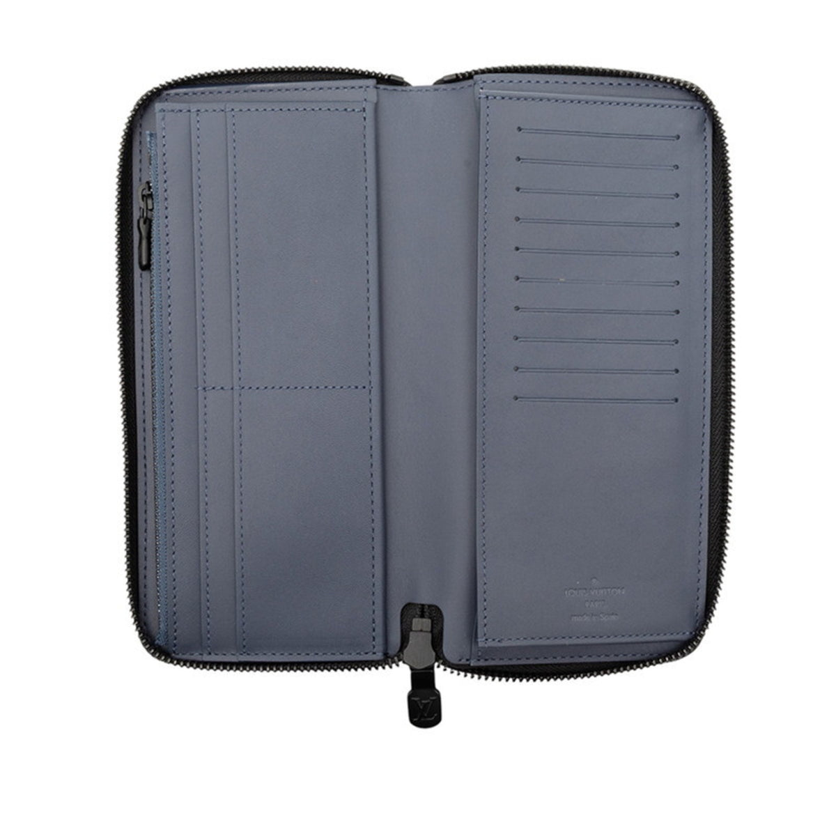Louis Vuitton Monogram Shadow Blue Monogram Navy Monogram Shadow Long Wallet (Bi-Fold) (Pre-Owned)