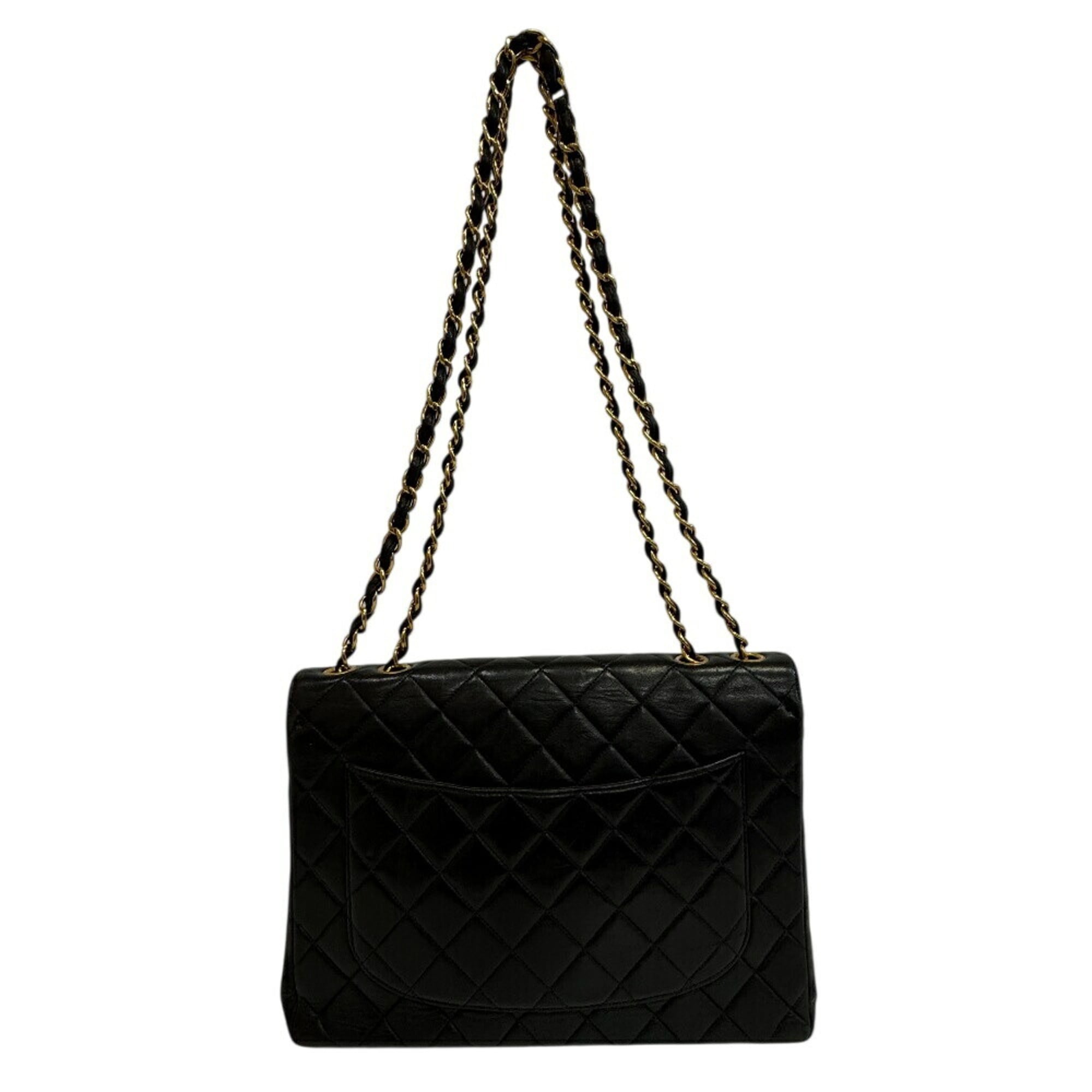 Chanel Black Leather Shoulder Bag (Pre-Owned)