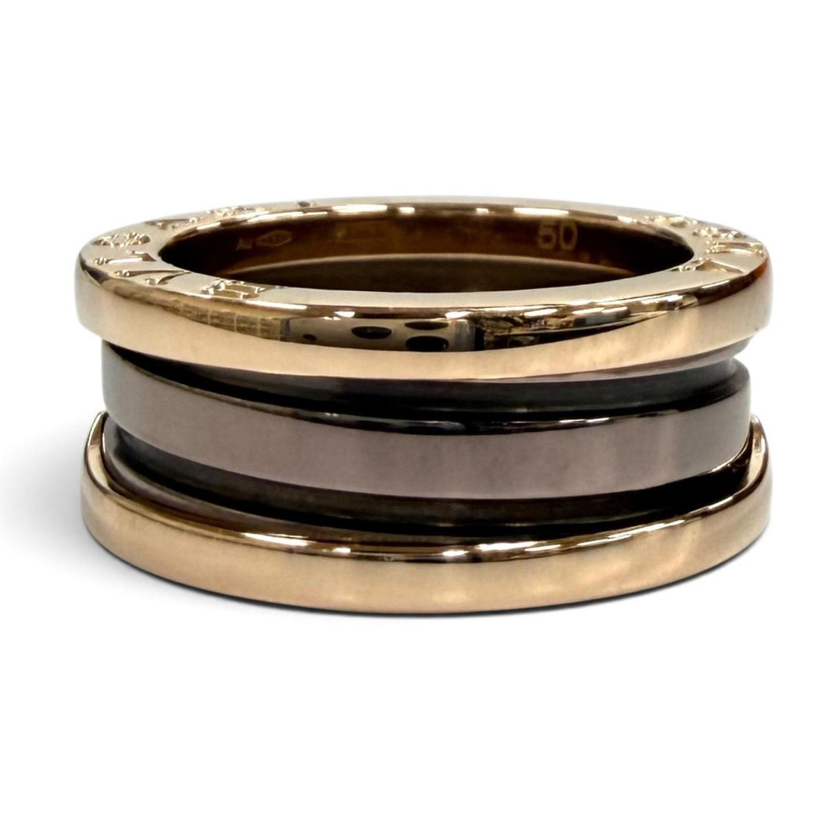 Bvlgari Pink Gold Pink Gold (18K) Metal Band Ring (Pre-Owned)