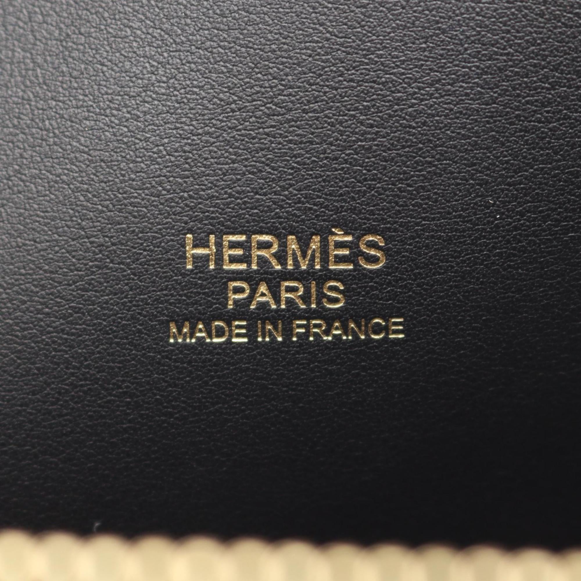 Hermes Black Taurillon Clemence Leather Handbag (Pre-Owned)