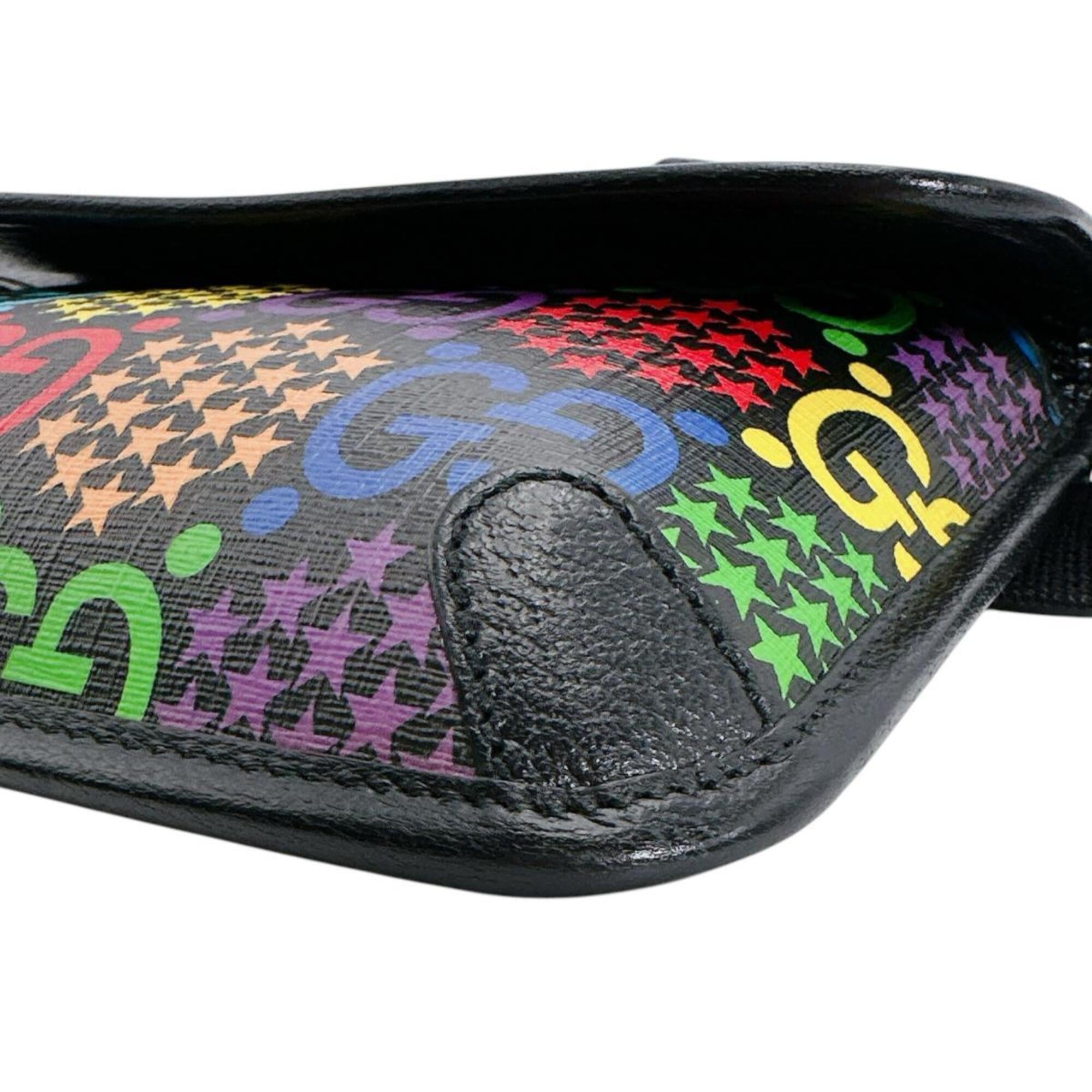 Gucci Black Multi-Color Leather Fanny Pack (Pre-Owned)