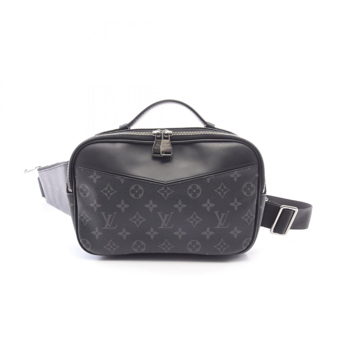 Louis Vuitton Black Monogram Eclipse Coated Canvas Leather Fanny Pack Handbag (Pre-Owned)