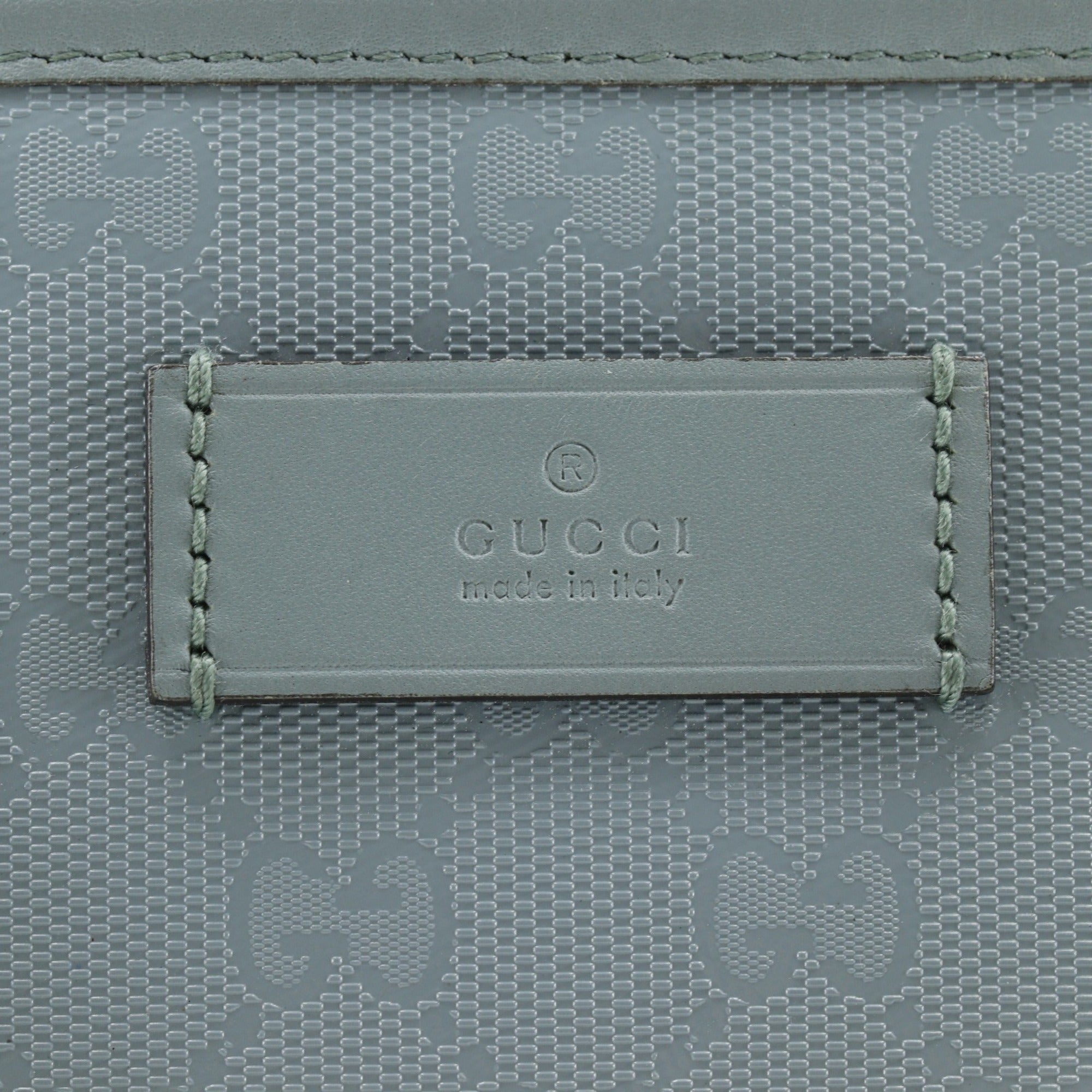 Gucci Light Blue Gg Imprimé Tote Bag (Pre-Owned)