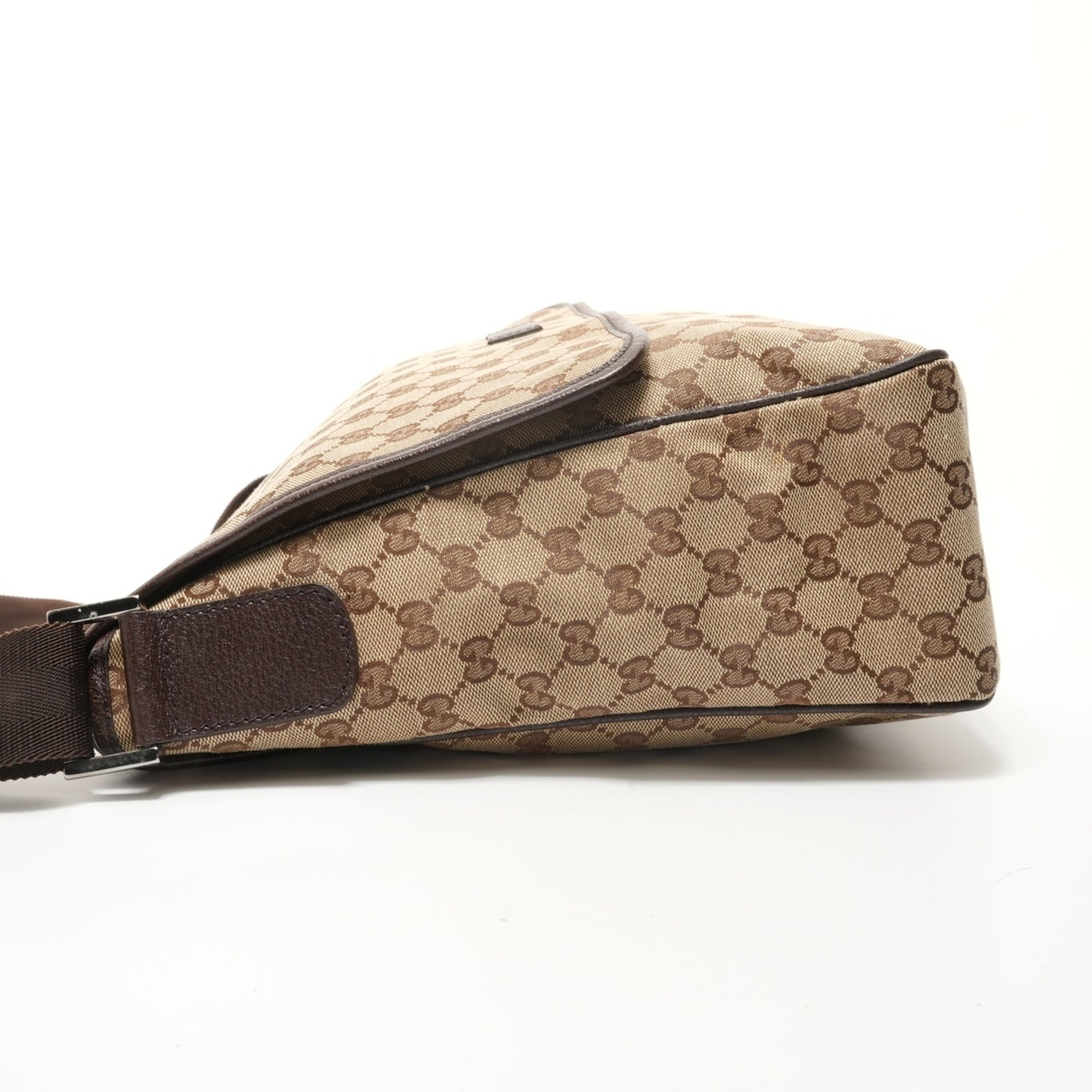 Gucci Gg Canvas Beige Gg Canvas Shoulder Bag (Pre-Owned)