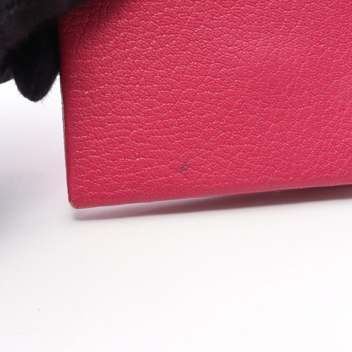 Hermes Pink Rose Shocking Chevre Leather Leather Coin Purse/Coin Case (Pre-Owned)