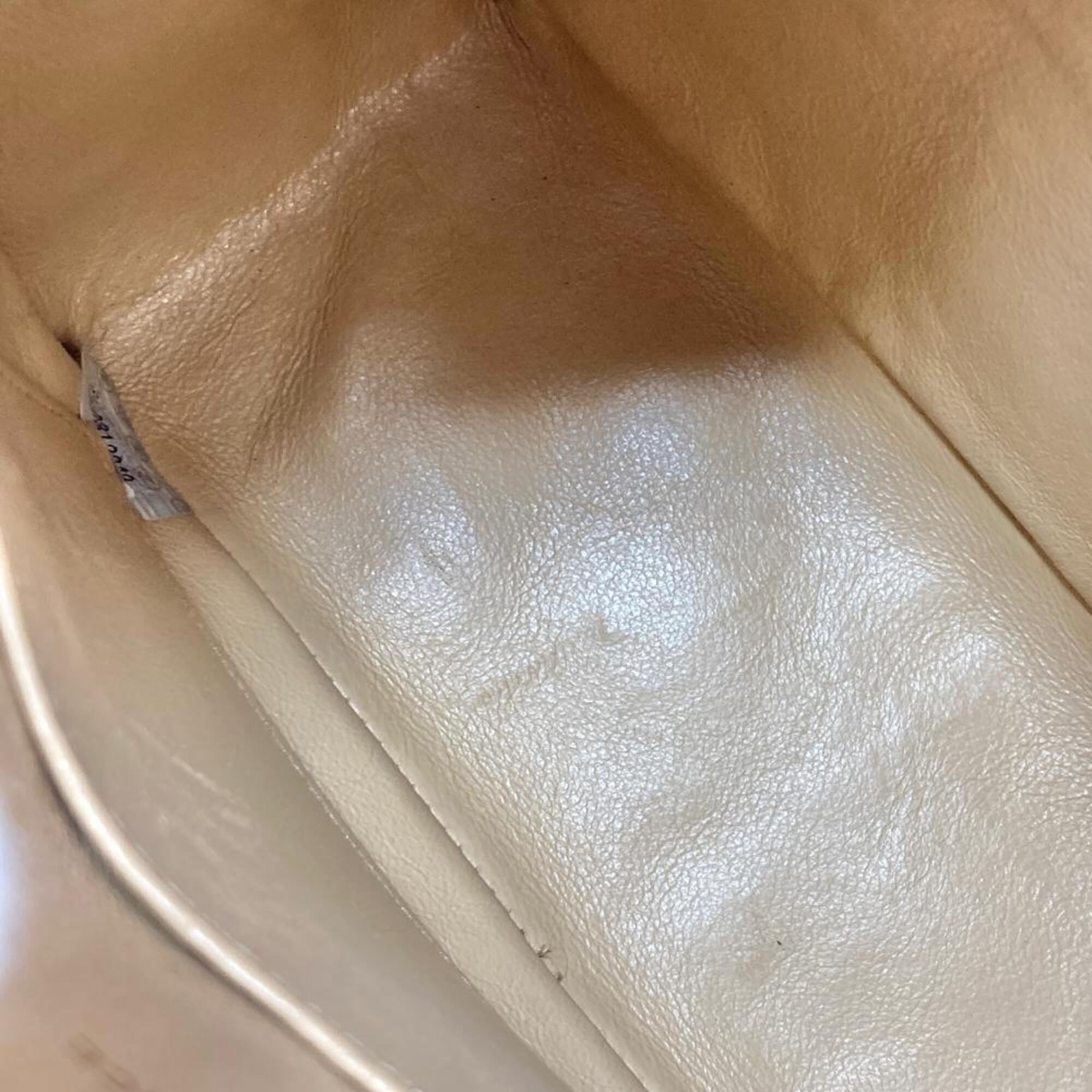 Chanel Beige Beige Gold Black Shoulder Bag (Pre-Owned)
