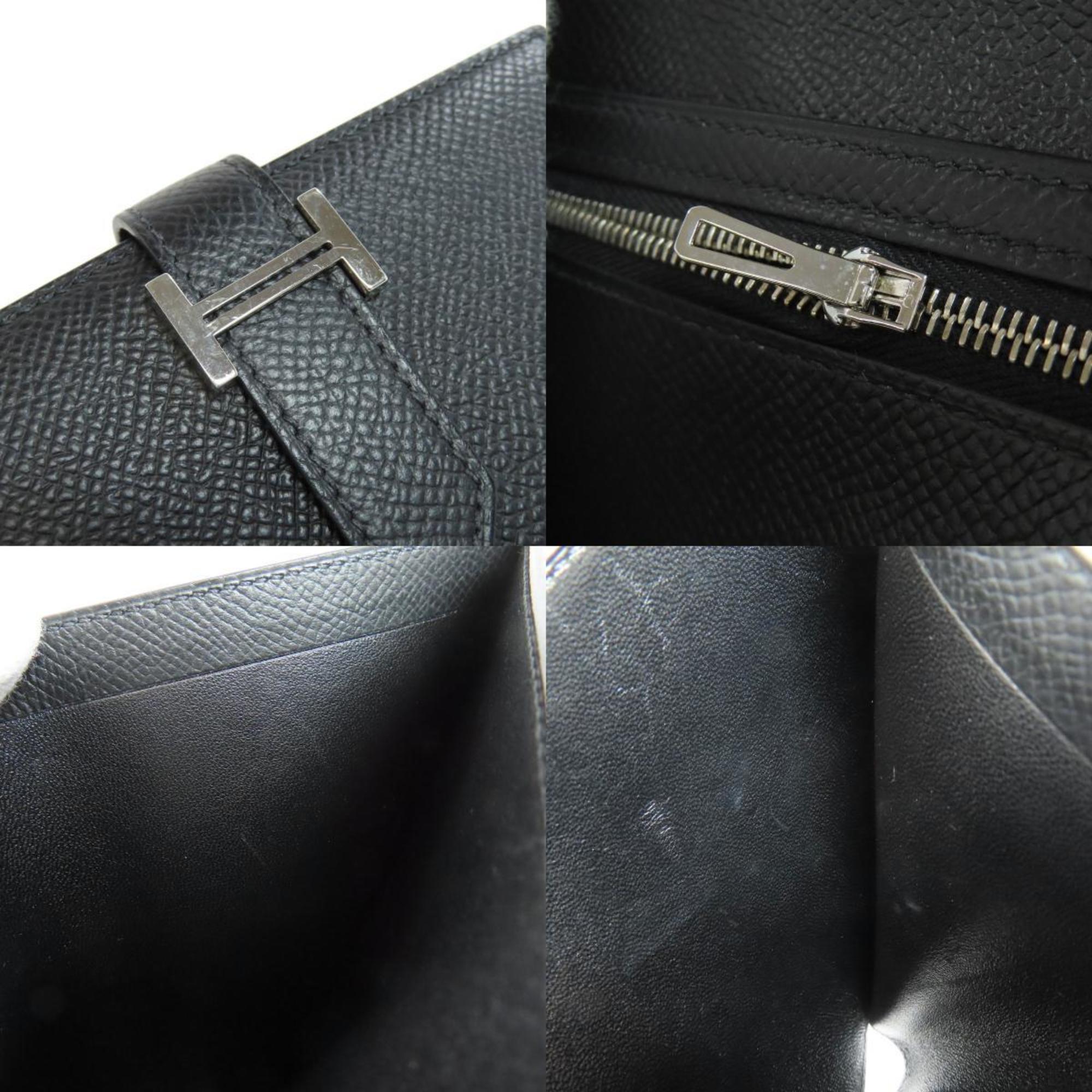 Hermes Black Epsom Leather Wallet (Bi-Fold) (Pre-Owned)