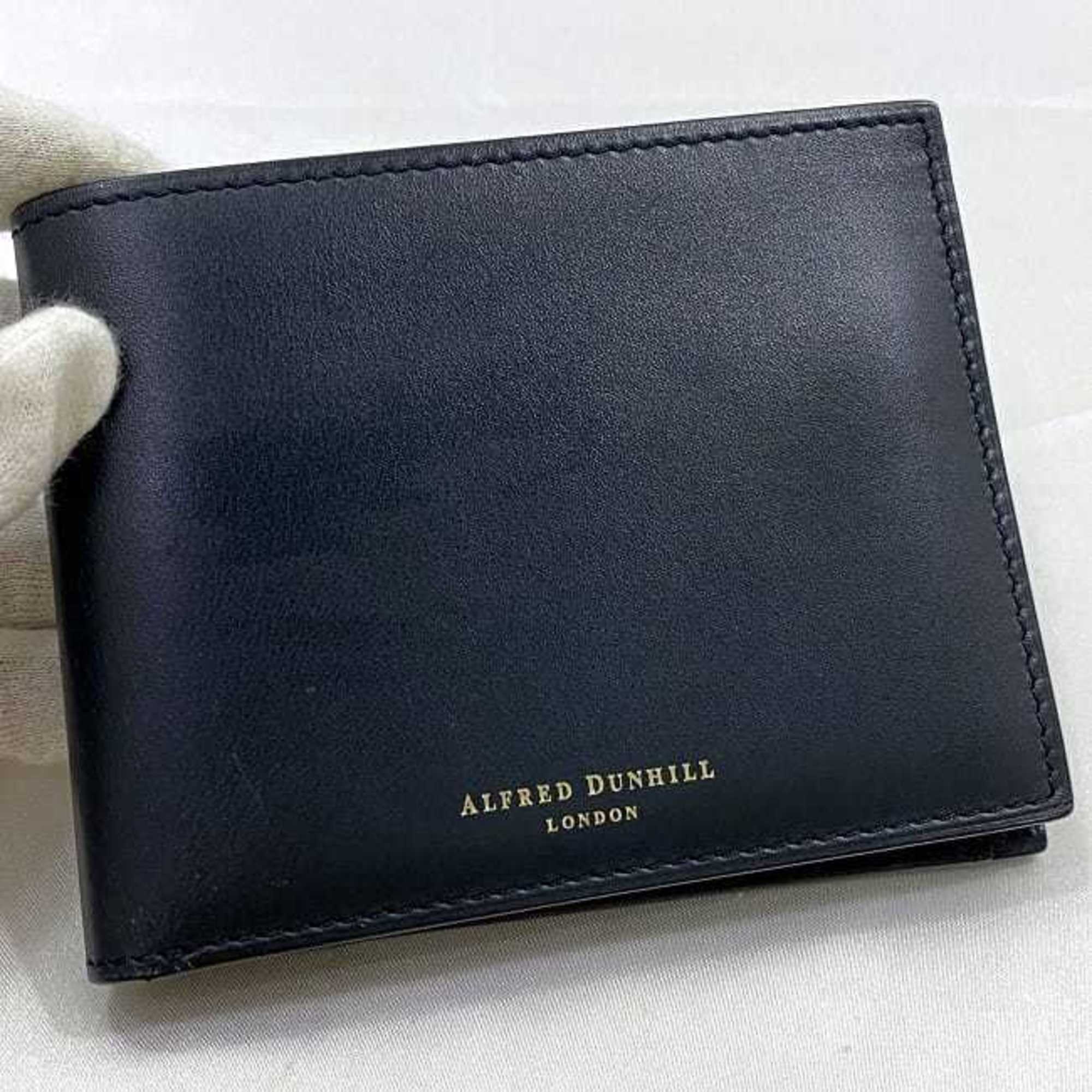 Dunhill Navy Leather Wallet (Bi-Fold) (Pre-Owned)