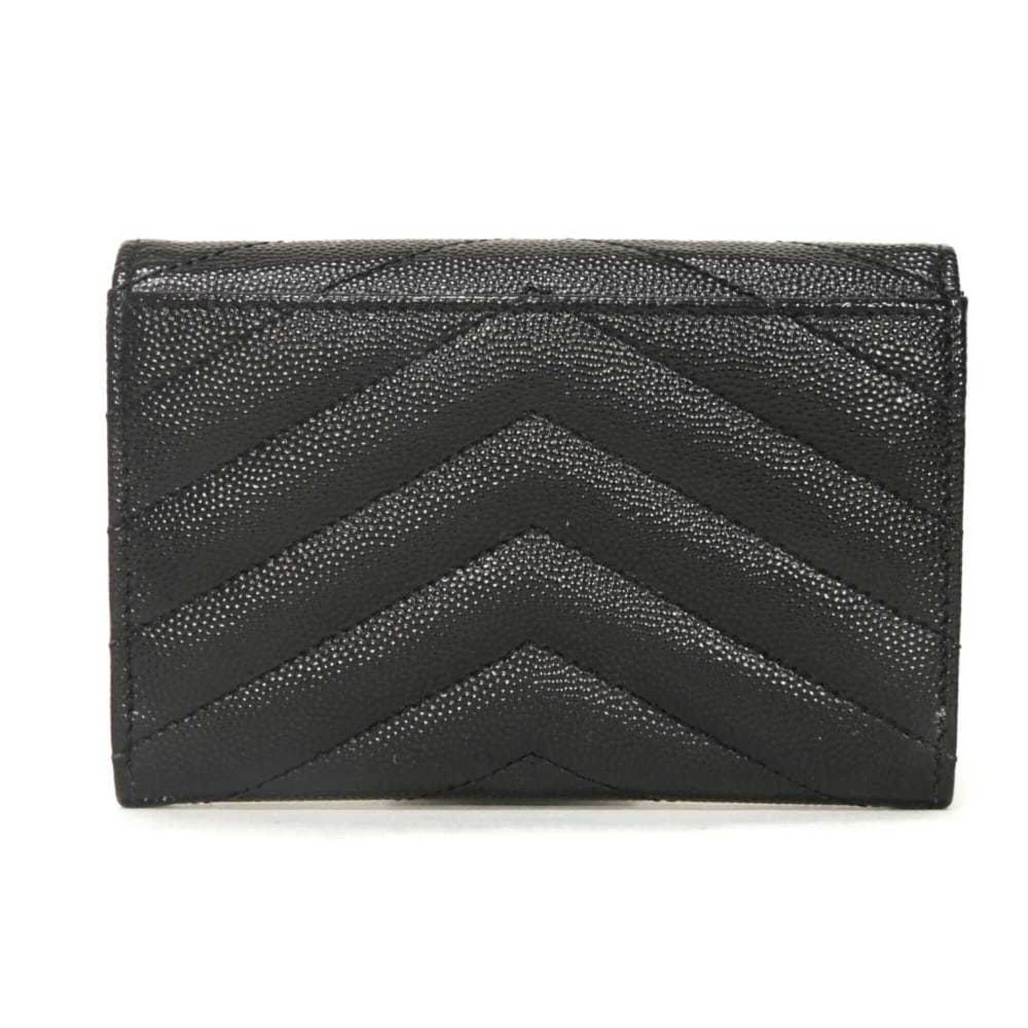 Yves Saint Laurent Black Leather Bill Wallet (Bi-Fold) (Pre-Owned)
