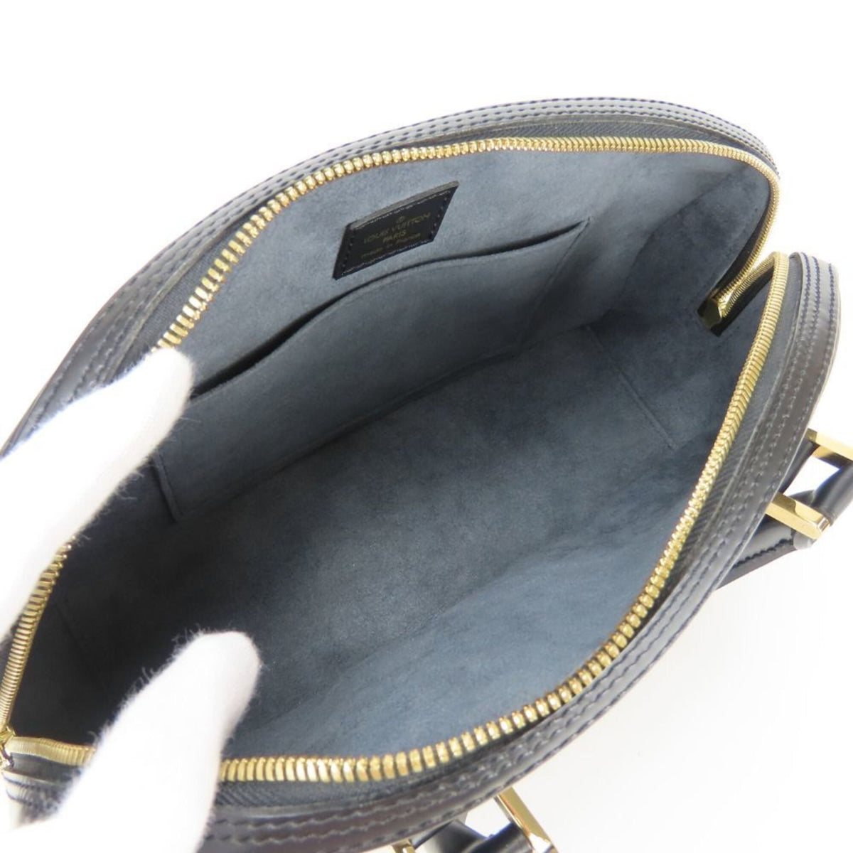 Louis Vuitton Epi Noir Epi Leather Handbag (Pre-Owned)