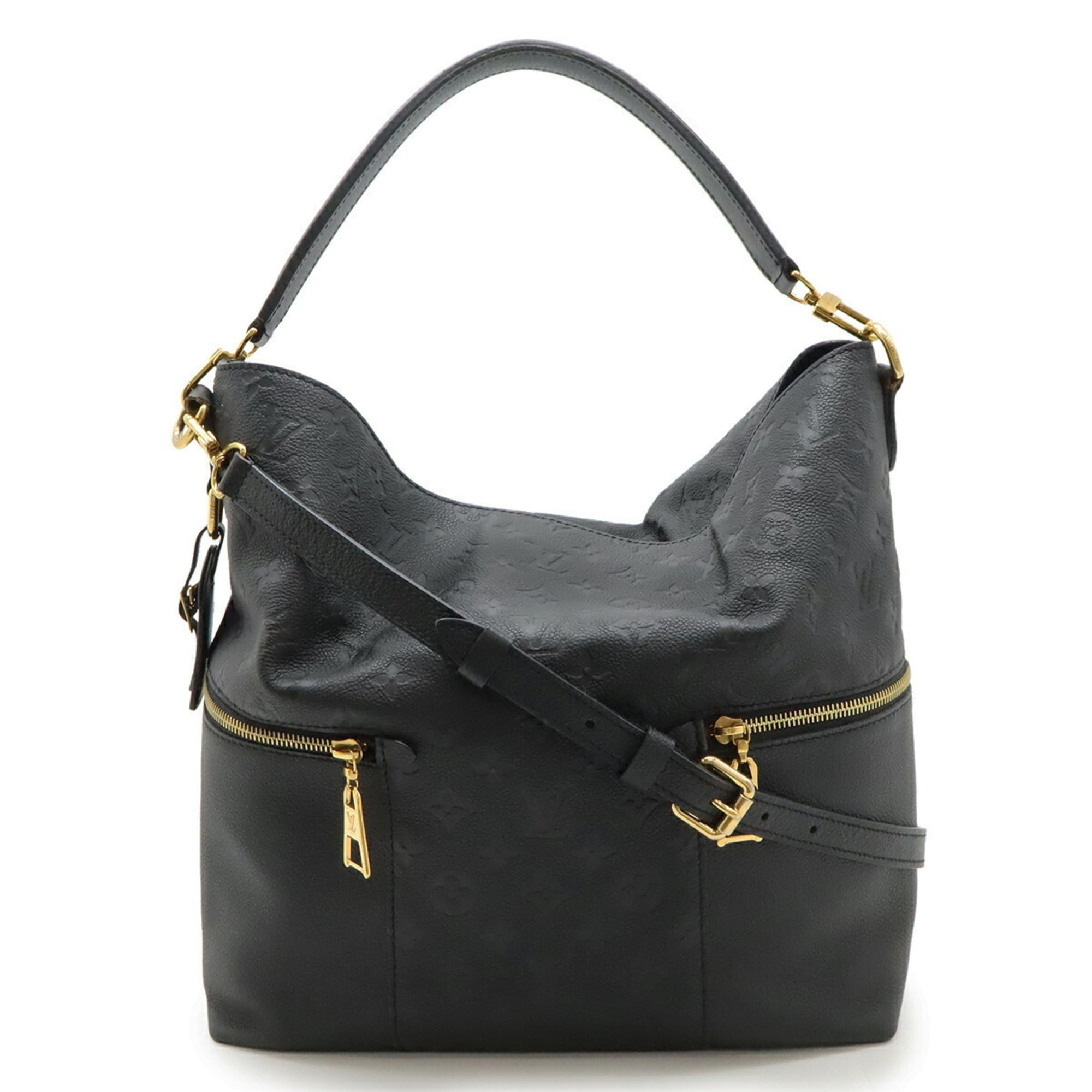 Louis Vuitton Black Noir Monogram Empreinte Shoulder Bag (Pre-Owned)
