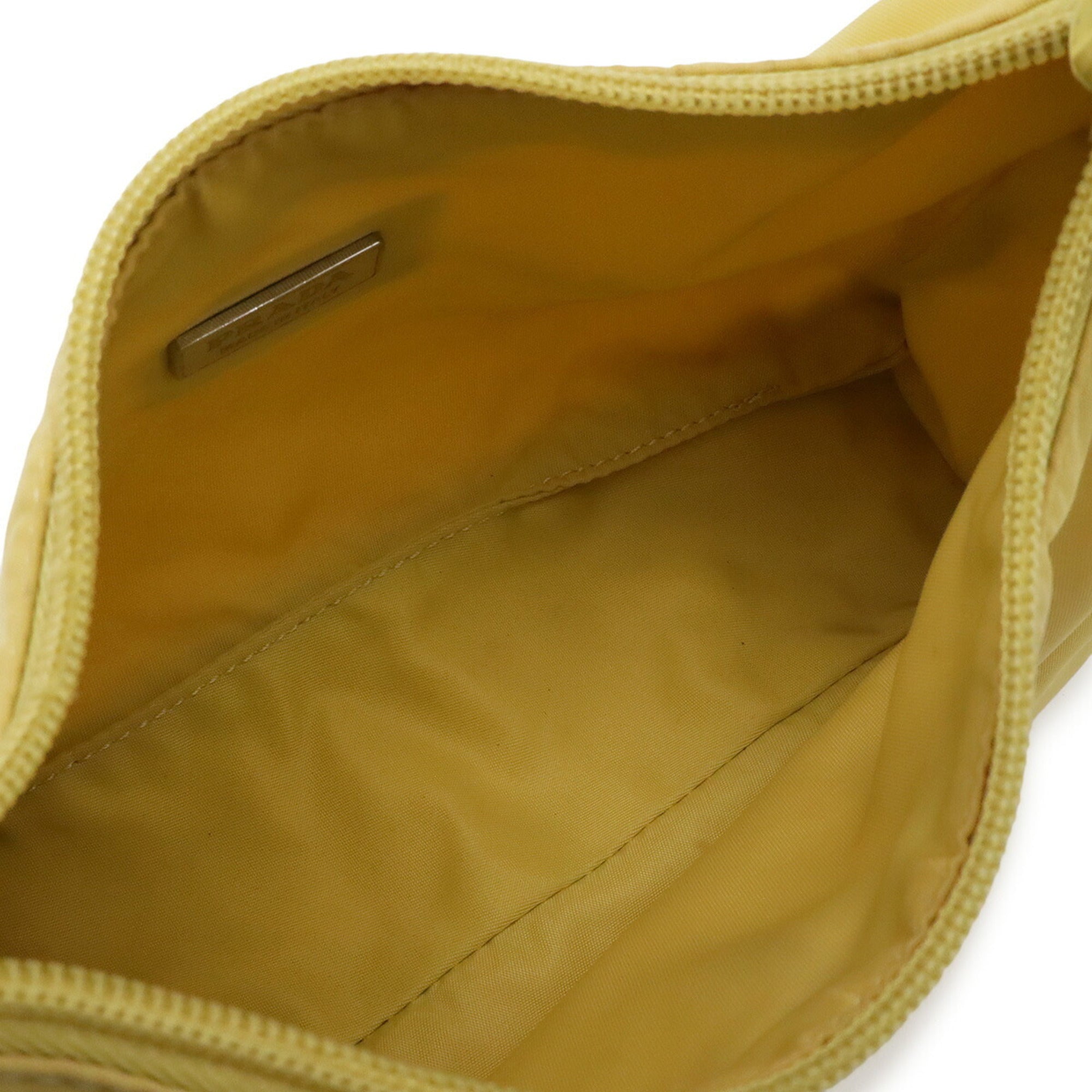Prada Yellow Nylon Handbag Pouch (Pre-Owned)