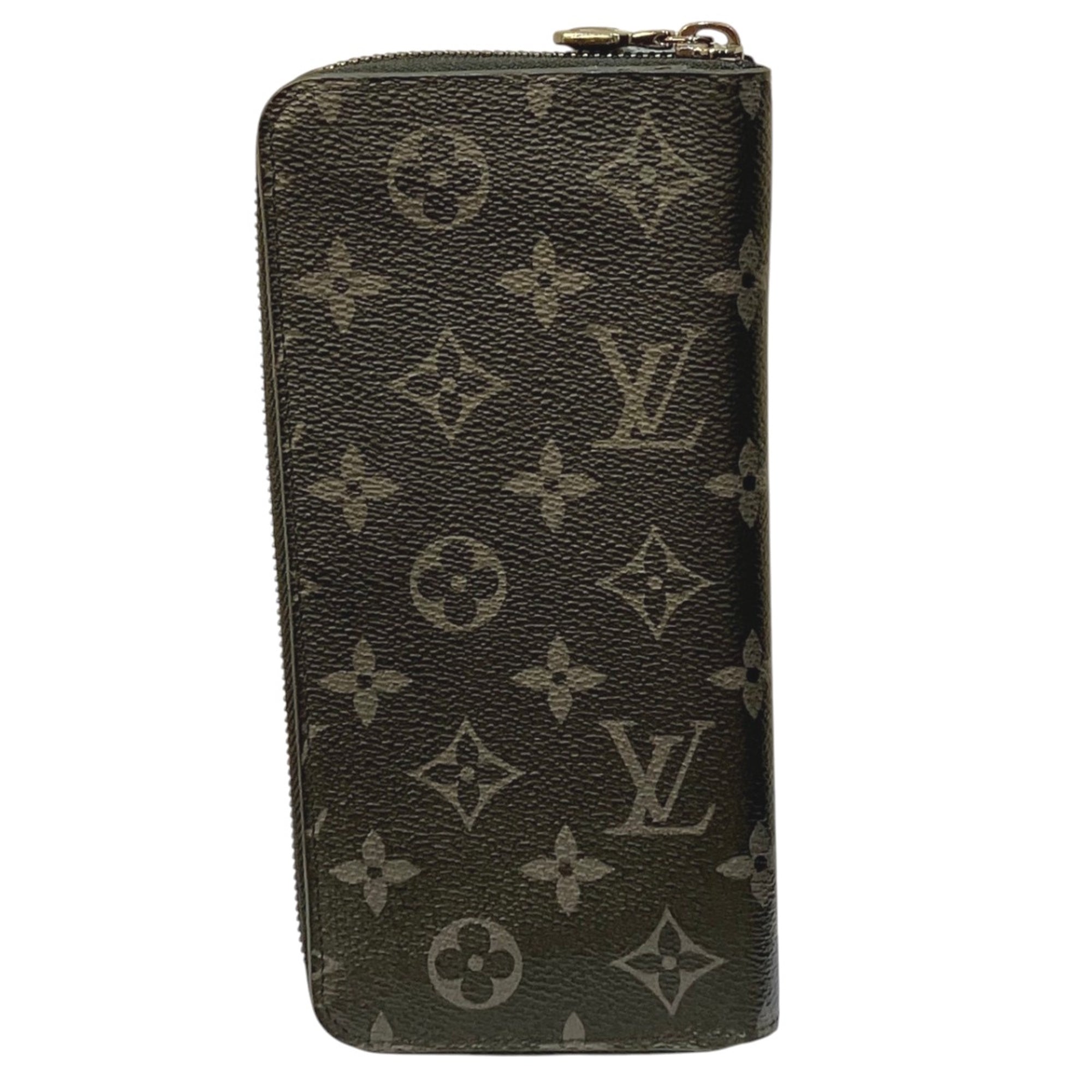 Louis Vuitton Noir Coated Canvas Long Wallet (Bi-Fold) (Pre-Owned)