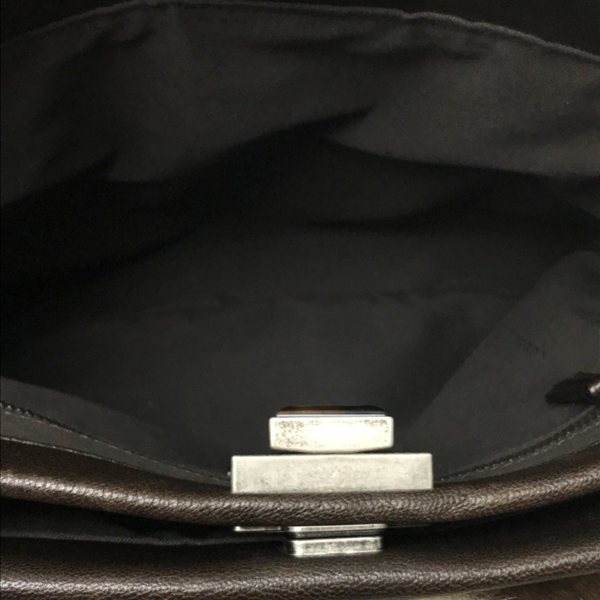 Fendi Dark Brown Fur Shoulder Bag (Pre-Owned)