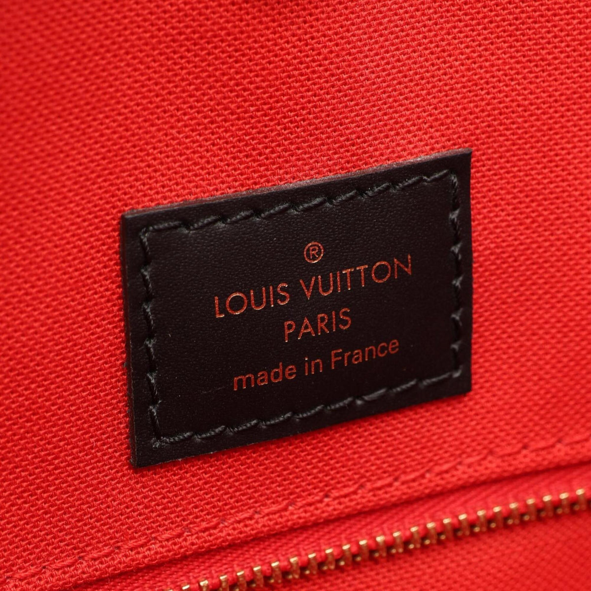 Louis Vuitton Beige Brown Coated Canvas Handbag Tote Bag (Pre-Owned)