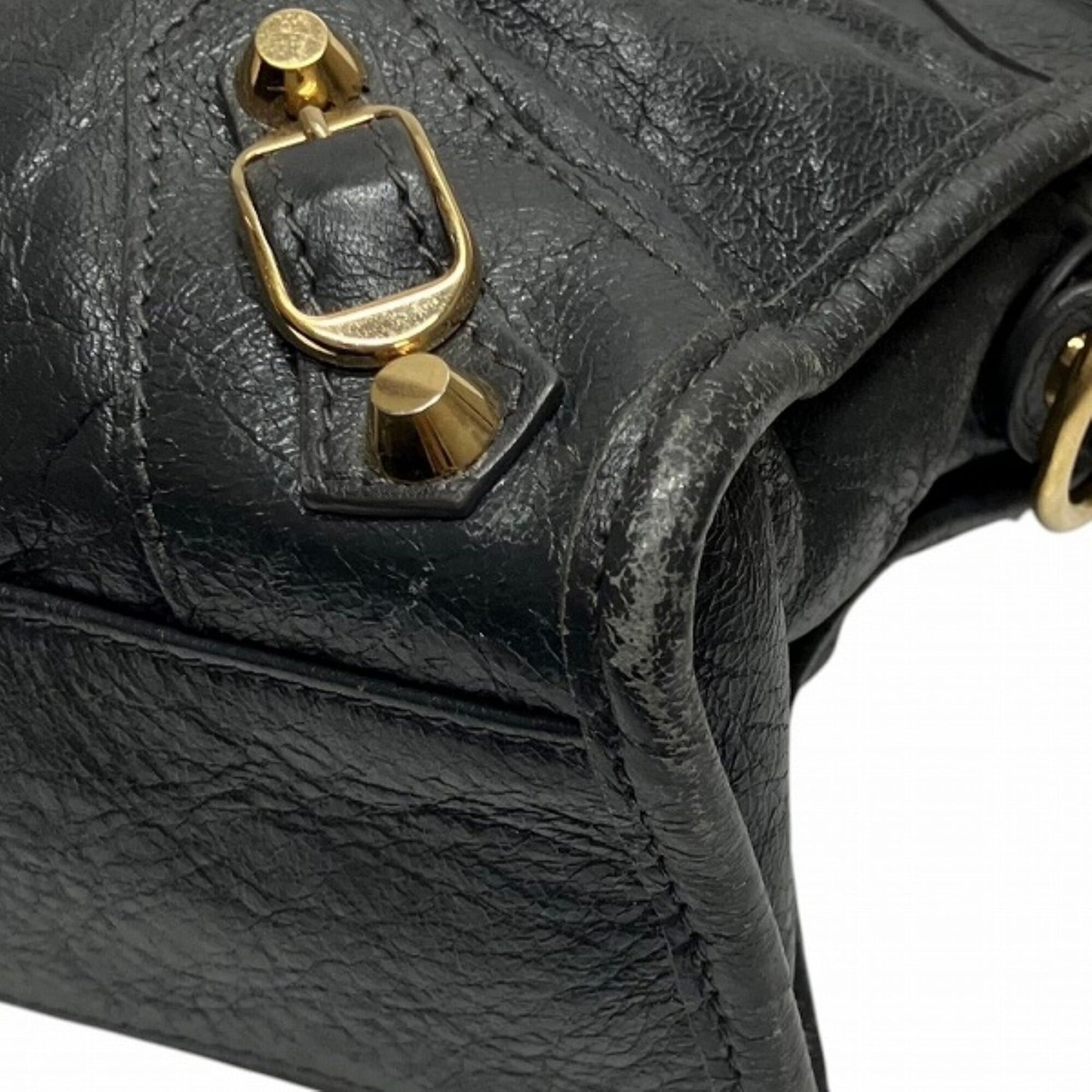 Balenciaga Gray Leather Handbag (Pre-Owned)