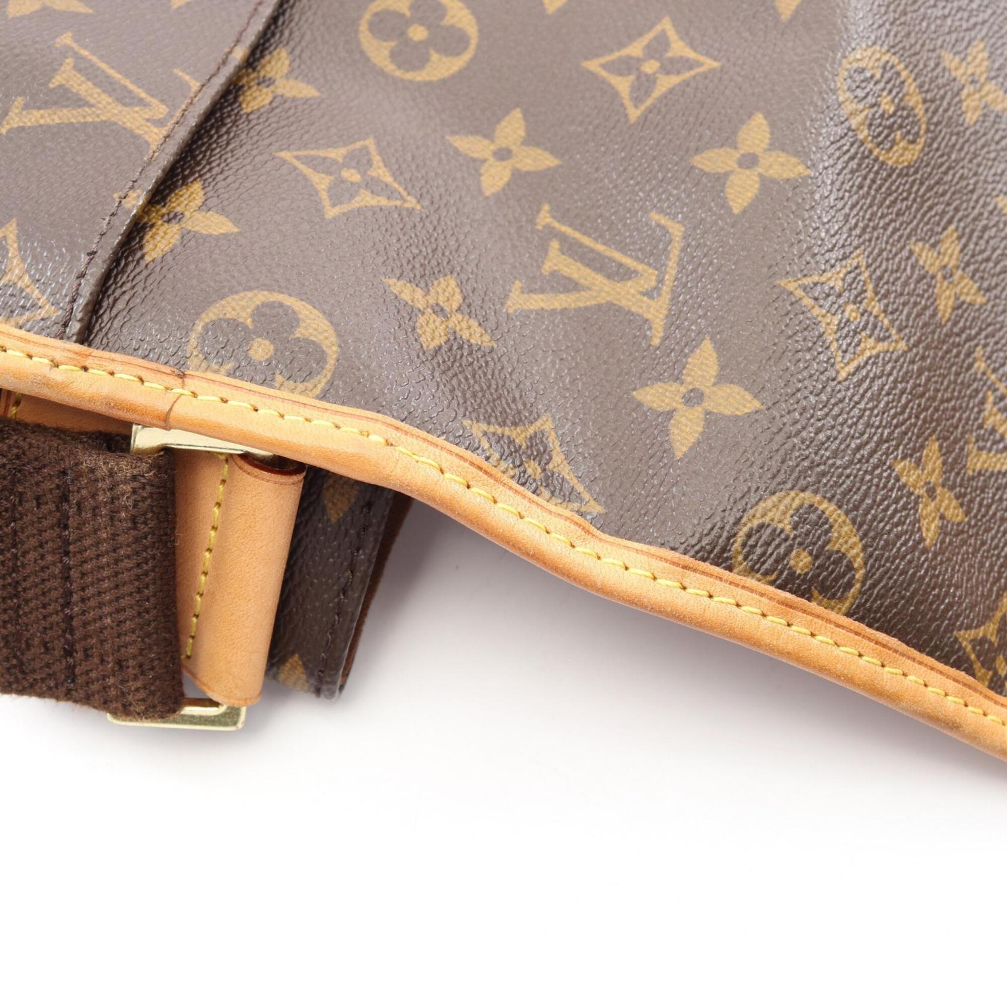 Louis Vuitton Brown Monogram Coated Canvas Leather Shoulder Bag (Pre-Owned)