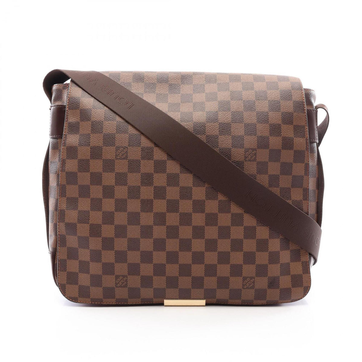 Louis Vuitton Brown Damier Canvas Coated Canvas Leather Handbag Shoulder Bag (Pre-Owned)