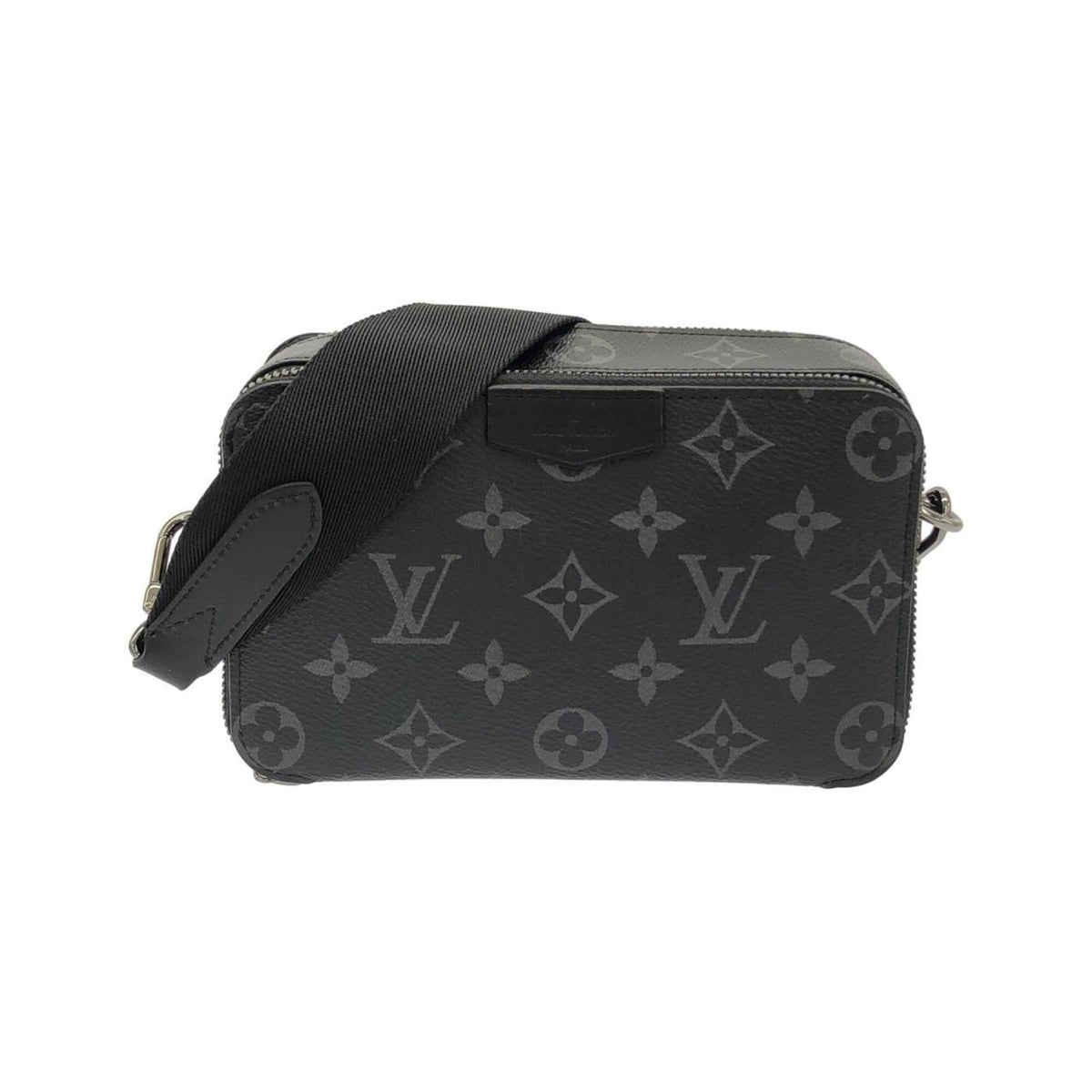 Louis Vuitton Black Coated Canvas Shoulder Bag (Pre-Owned)