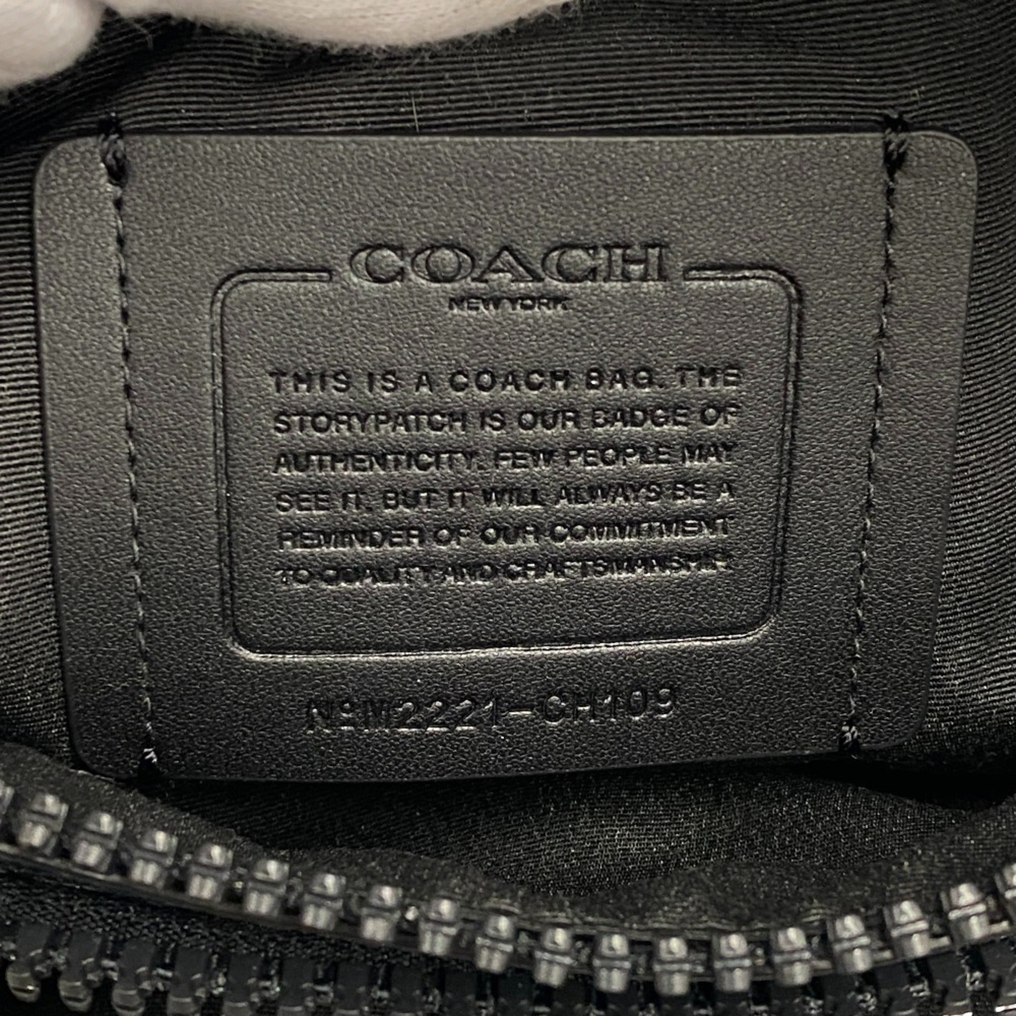 Coach Blue Leather Fanny Pack Pouch Sling Bag (Pre-Owned)