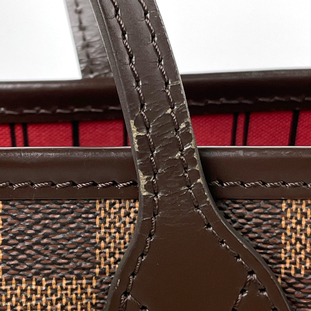 Louis Vuitton Brown Damier Canvas Handbag Tote Bag (Pre-Owned)