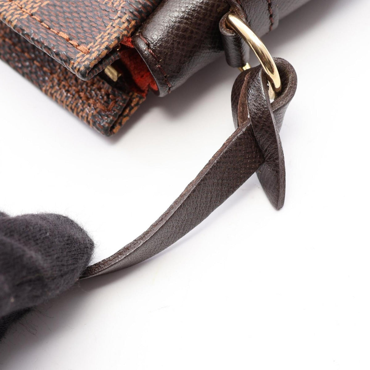 Louis Vuitton Brown Damier Canvas Coated Canvas Leather Handbag (Pre-Owned)