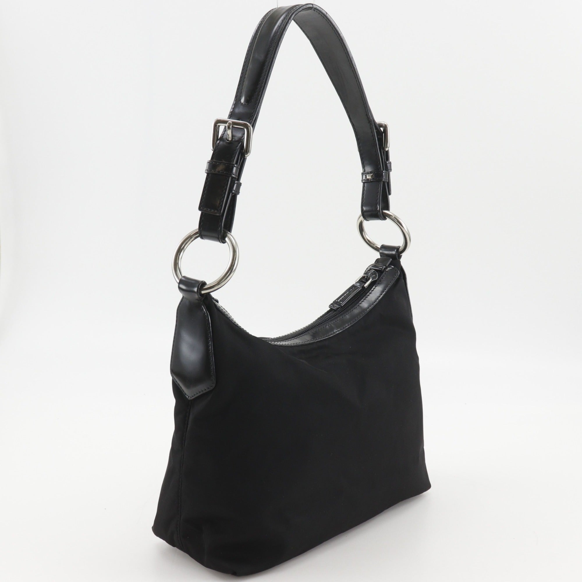 Prada Black Nero Nylon Shoulder Bag (Pre-Owned)